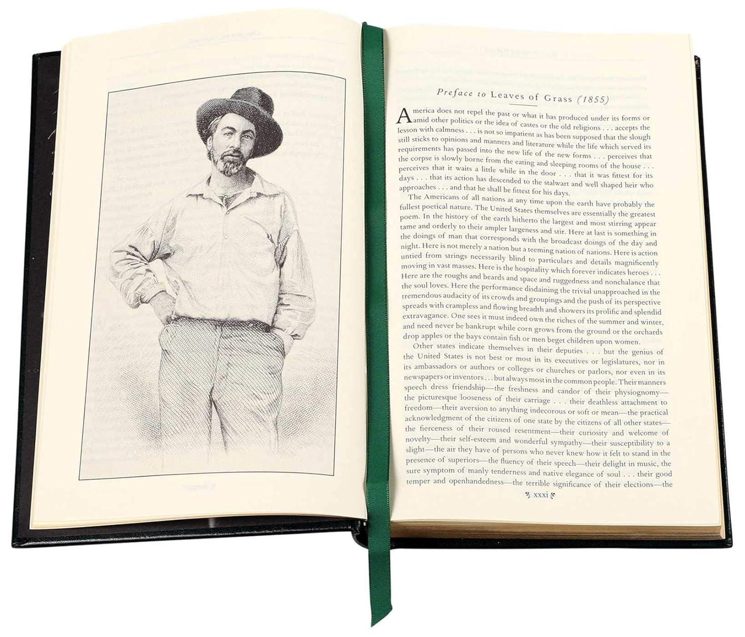 Leaves of Grass - (Leather-Bound Classics) by  Walt Whitman (Leather Bound)