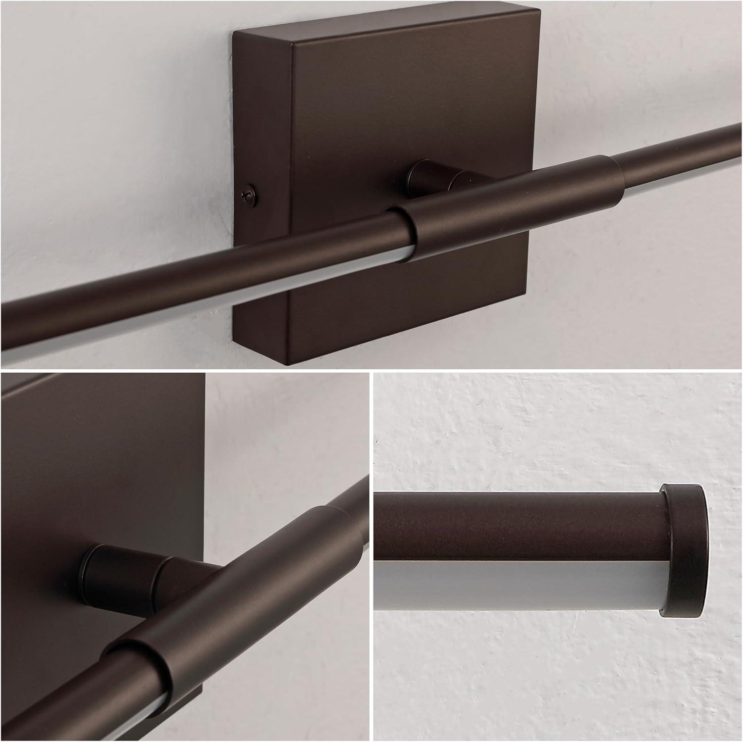 JONATHAN Y Makena 16.25" Modern Minimalist Dimmable Integrated LED Metal Wall Sconce, Oil Rubbed Bronze