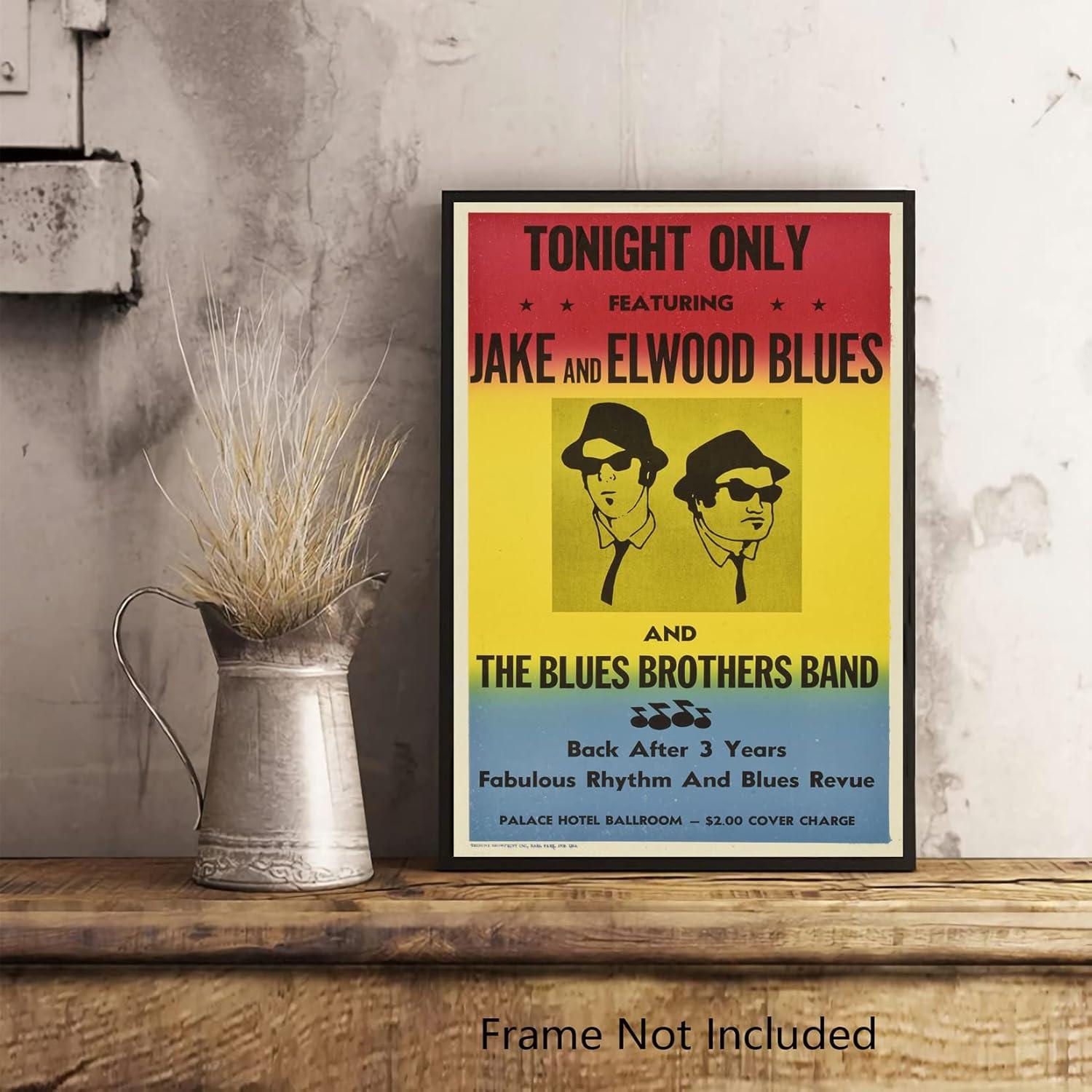 XIHOO The Blues Brothers in Concert Poster Frameless Gift 12"x 18" (30cm x 46cm)
