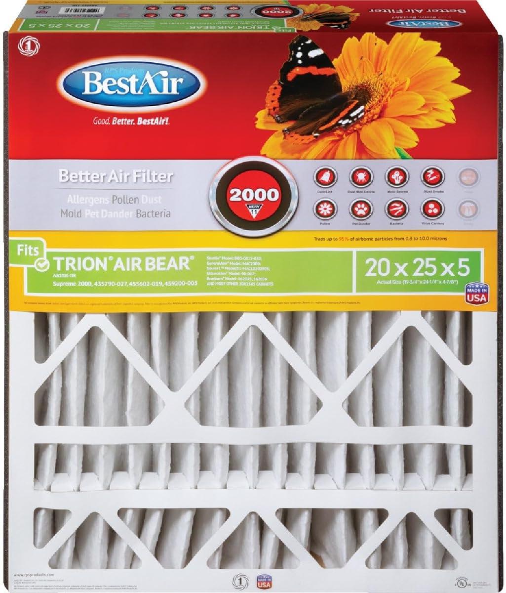 BestAir Extreme Allergens MERV 11 Furnace Filter for Trion Air Bear