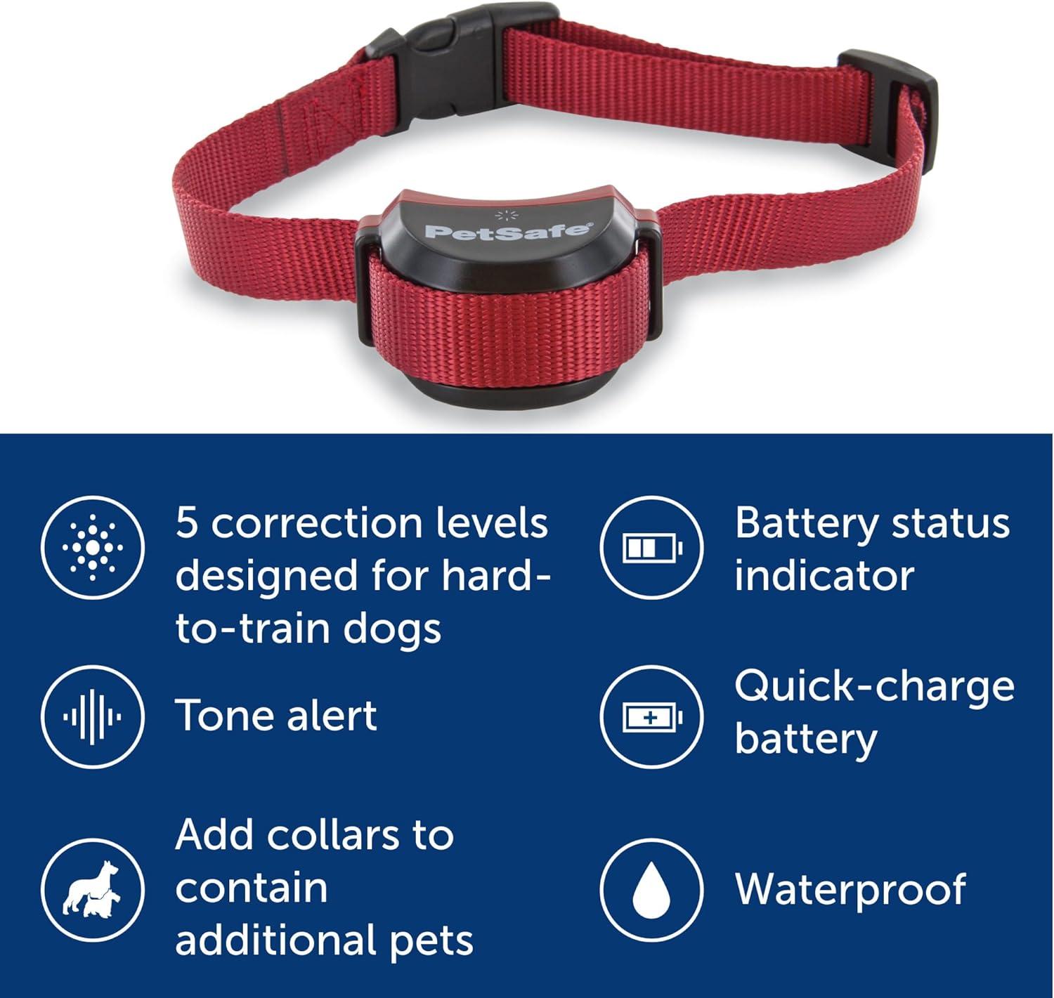 PetSafe Stay and Play Wireless Adjustable Fence for Stubborn Dogs - Black