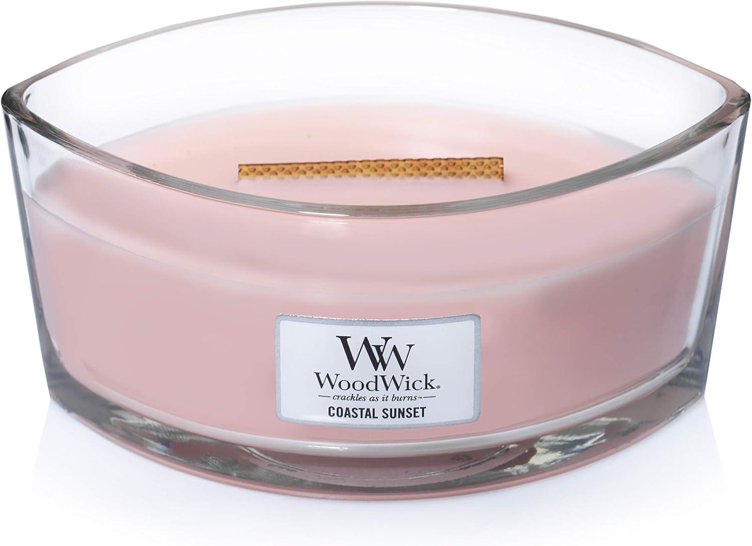 WoodWick Ellipse Scented Candle, Coastal Sunset, 16 oz