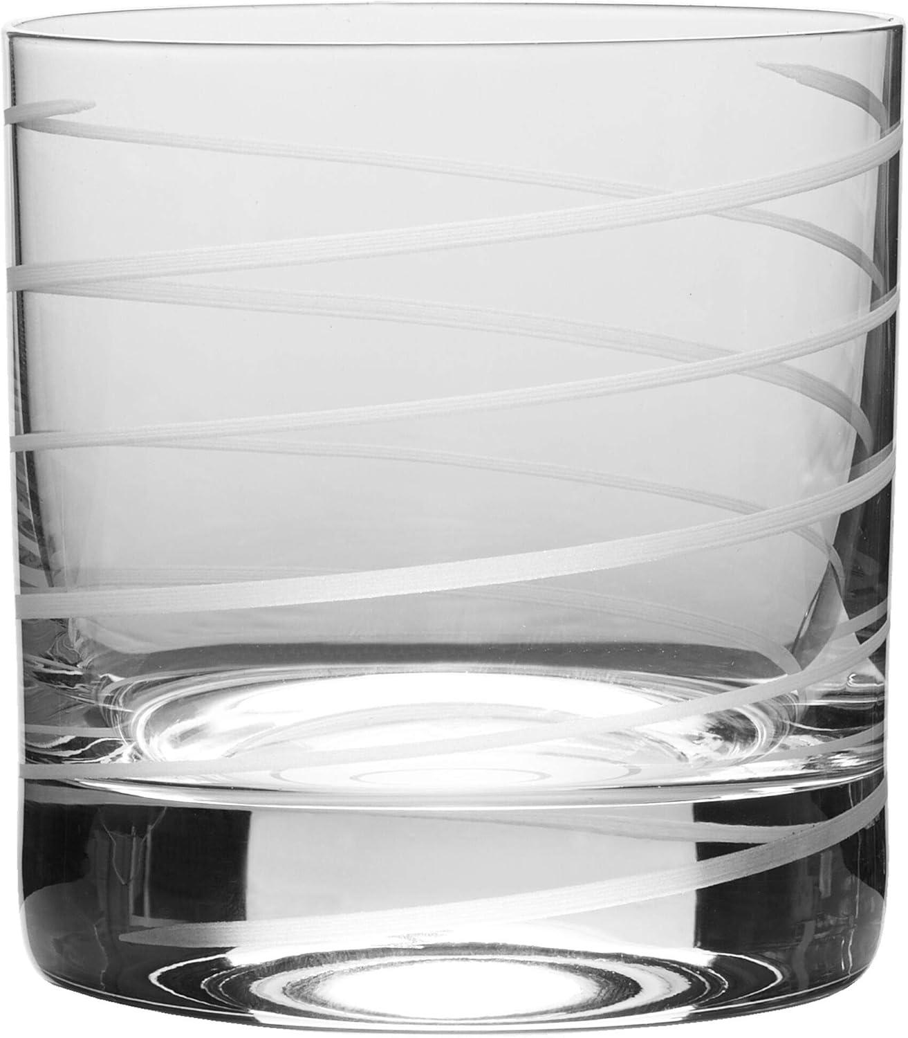 Mikasa Clear Crystal Double Old Fashioned Glass Set