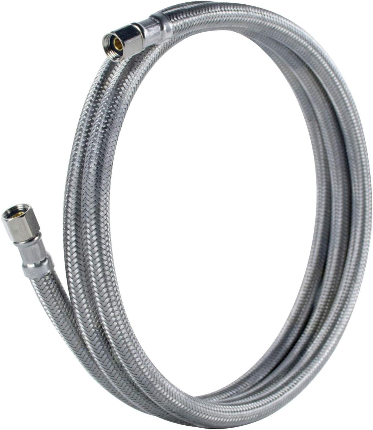 Certified Appliance Accessories IM48SS Braided Stainless Steel Ice Maker Connector, 4Ft