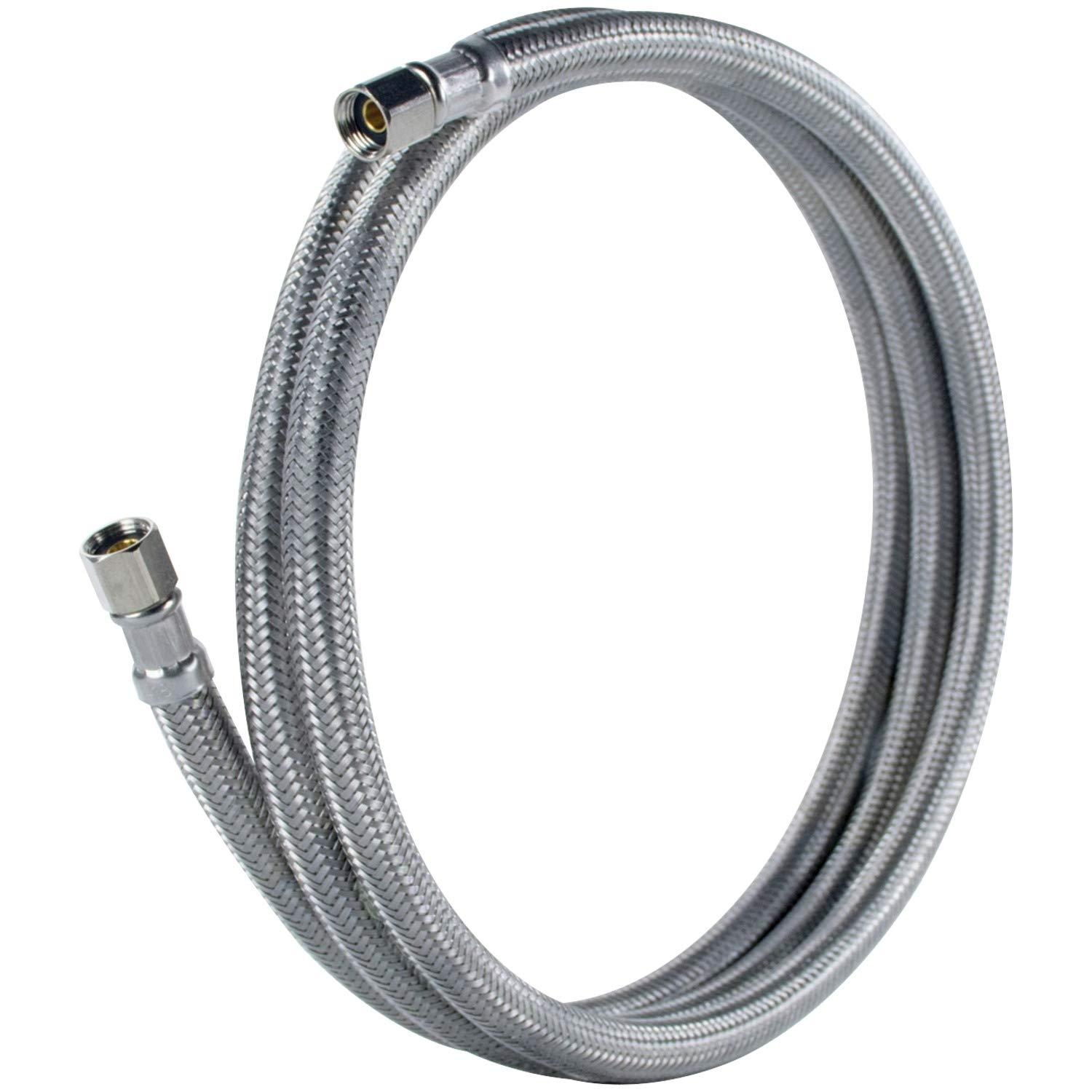 Certified Appliance Accessories IM48SS Braided Stainless Steel Ice Maker Connector, 4Ft