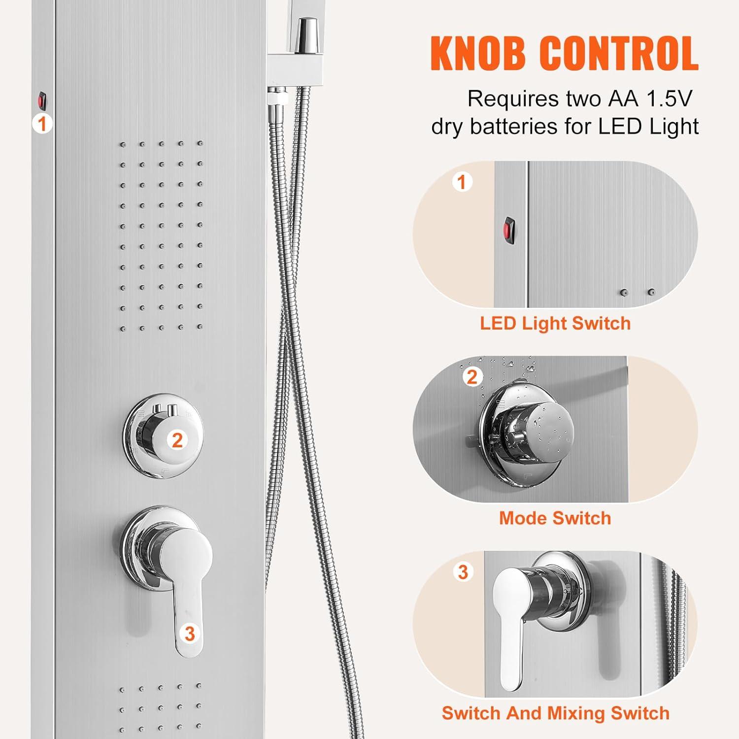 52.9'' Shower Panel with Full Body Shower Head