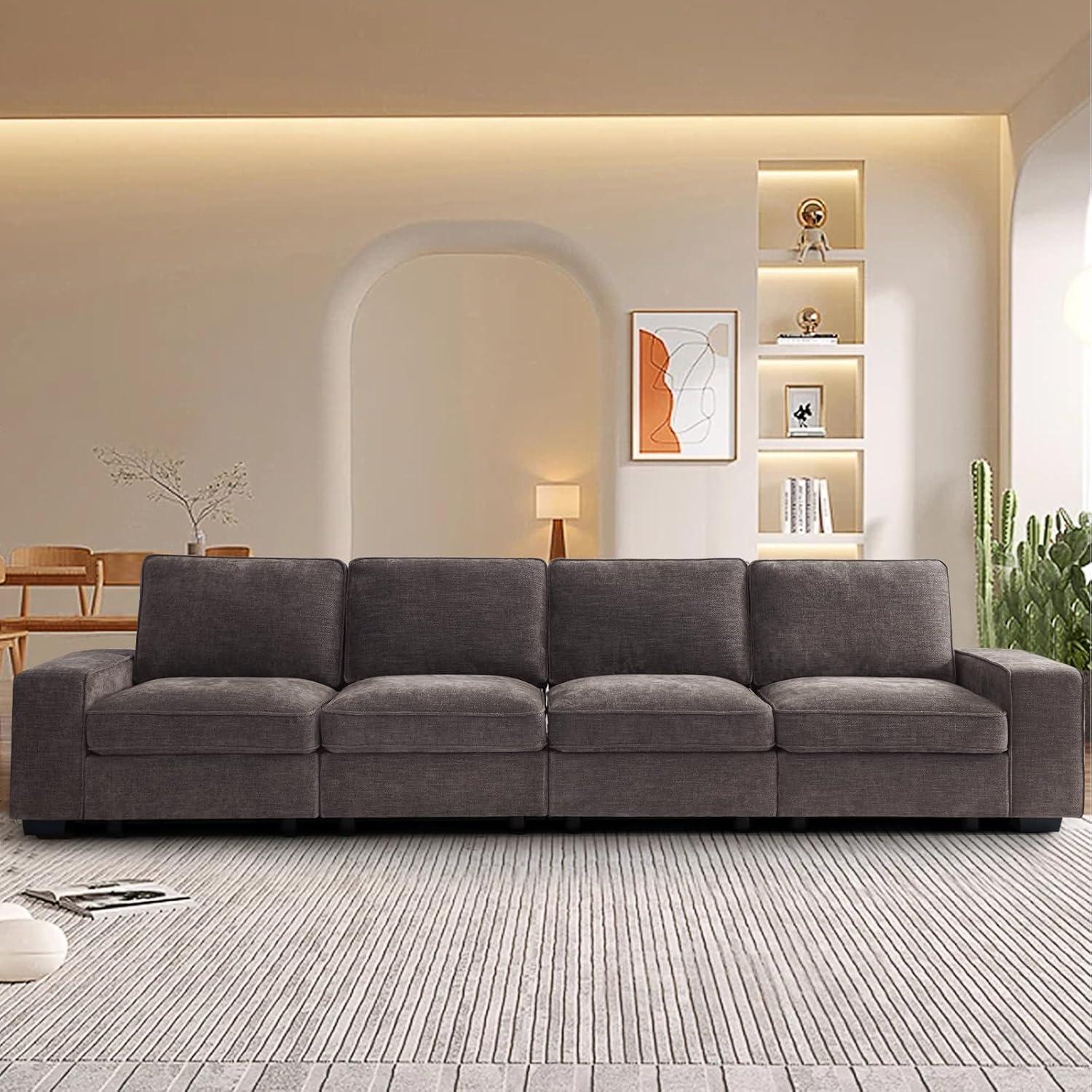 Latitude Run® Modern Modular Chenille Sectional Sofa With Storage Space And Detachable Cover