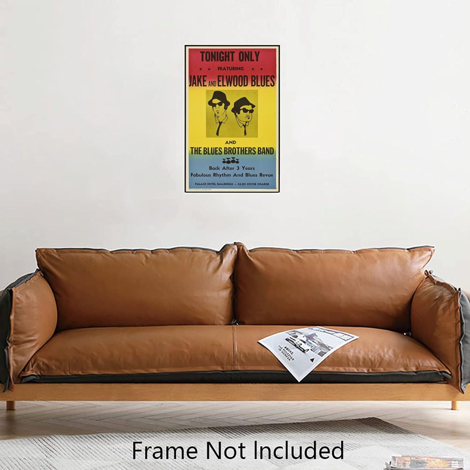 XIHOO The Blues Brothers in Concert Poster Frameless Gift 12"x 18" (30cm x 46cm)