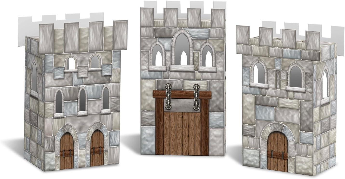Beistle 3 1/4" x 6" Castle Favor Box 9/Pack 54138