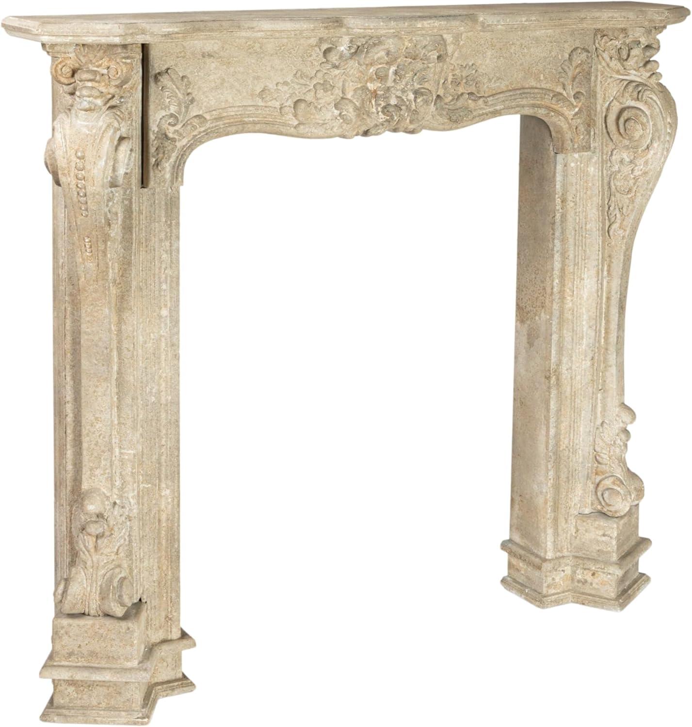 One Allium Way® Berthine Ornate Decorative Fireplace Mantel