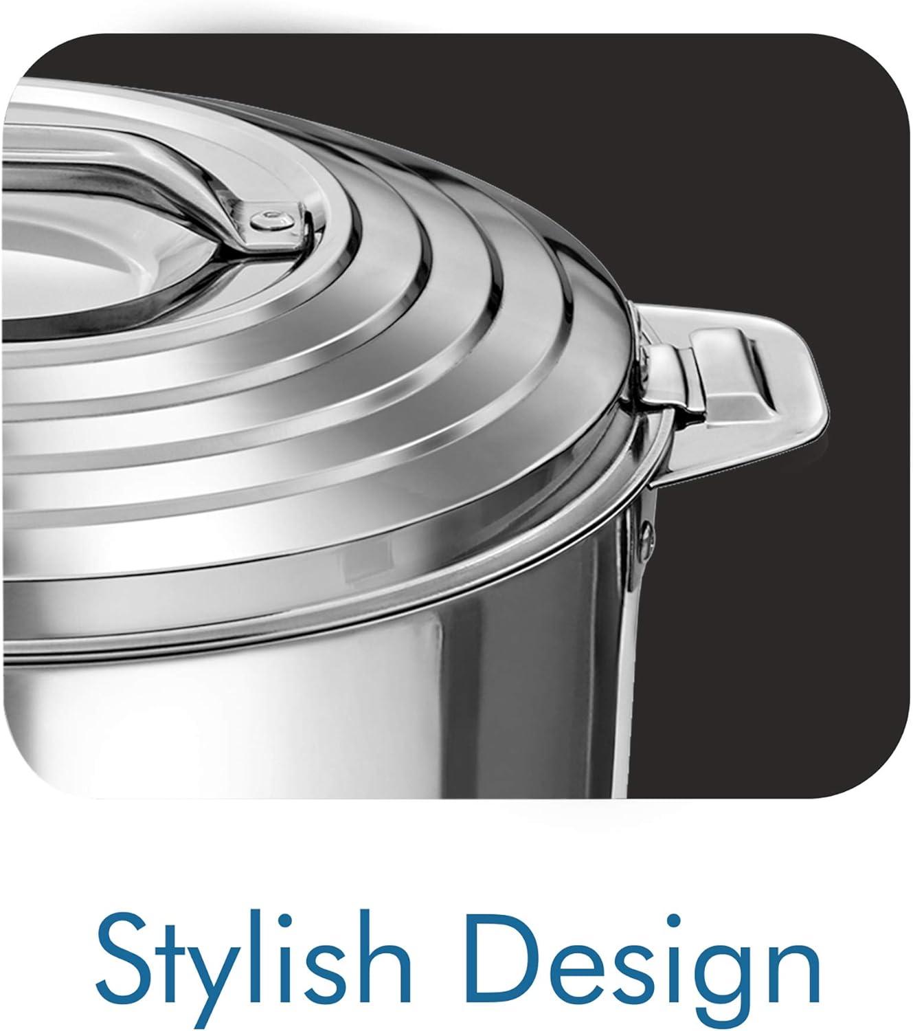 MILTON Galaxia 10000 ml Stainless Steel Casserole