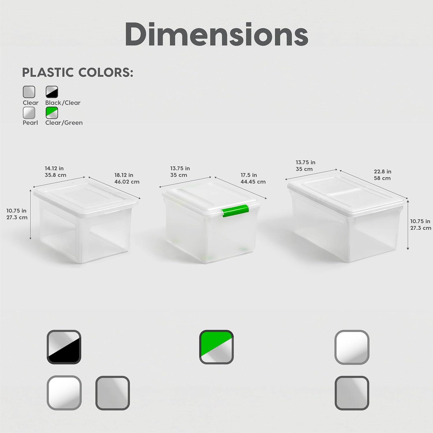 Letter Size File Box Storage