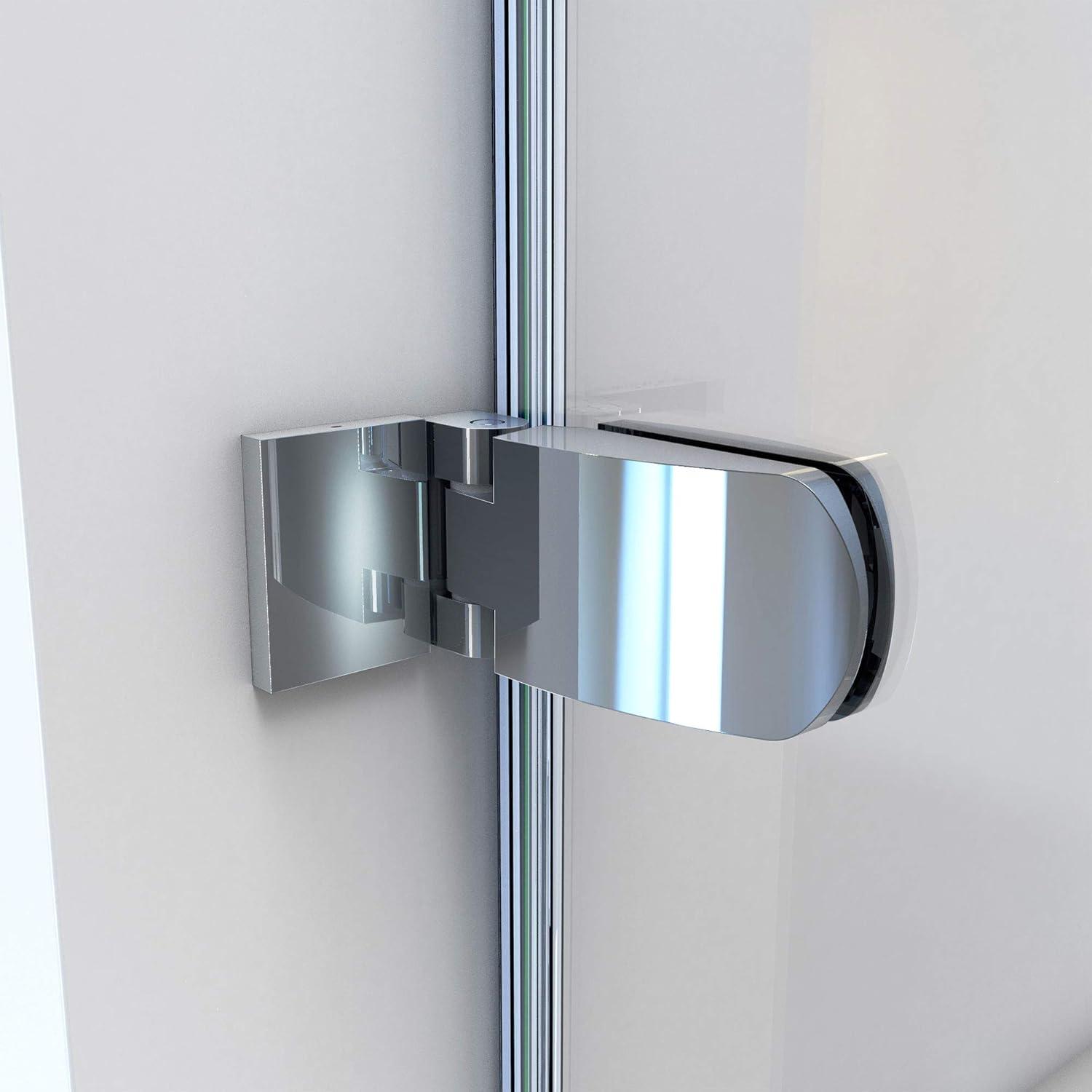 DreamLine 34'' x 58'' Frameless Chrome Hinged Tub Door