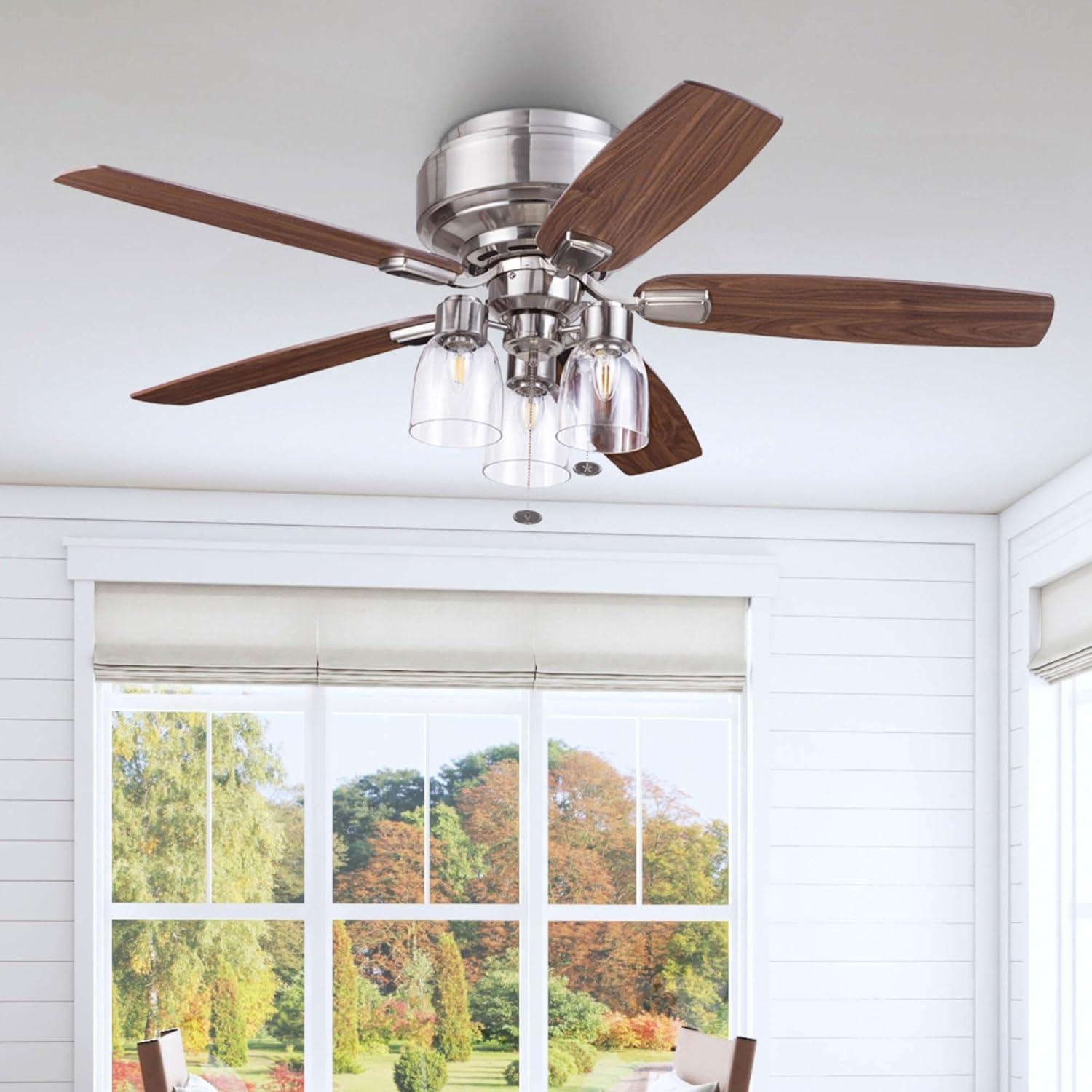 Prominence Home Magonia 52 Led Magonia 52" 5 Blade Indoor Led Ceiling Fan - Black