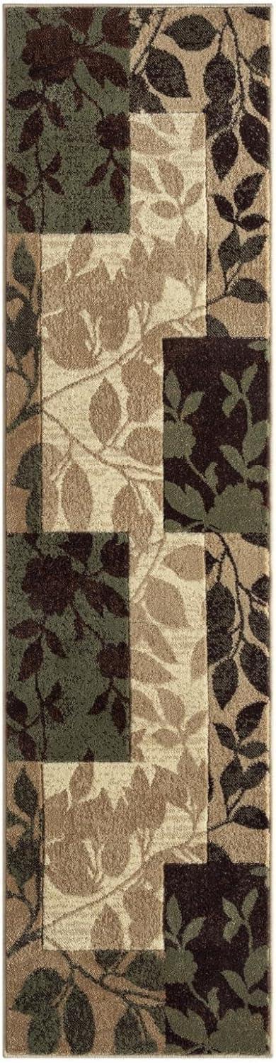 Home Dynamix Slade Contemporary Abstract Area Rug, Brown/Green, 7'10"x10'6"