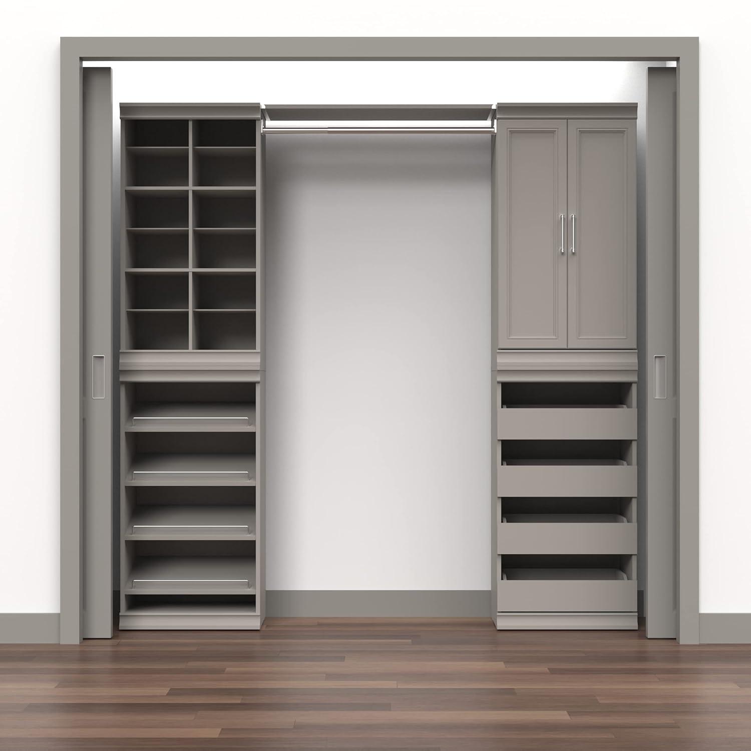 Modular Storage 36.02" W Shelf & Closet Rod