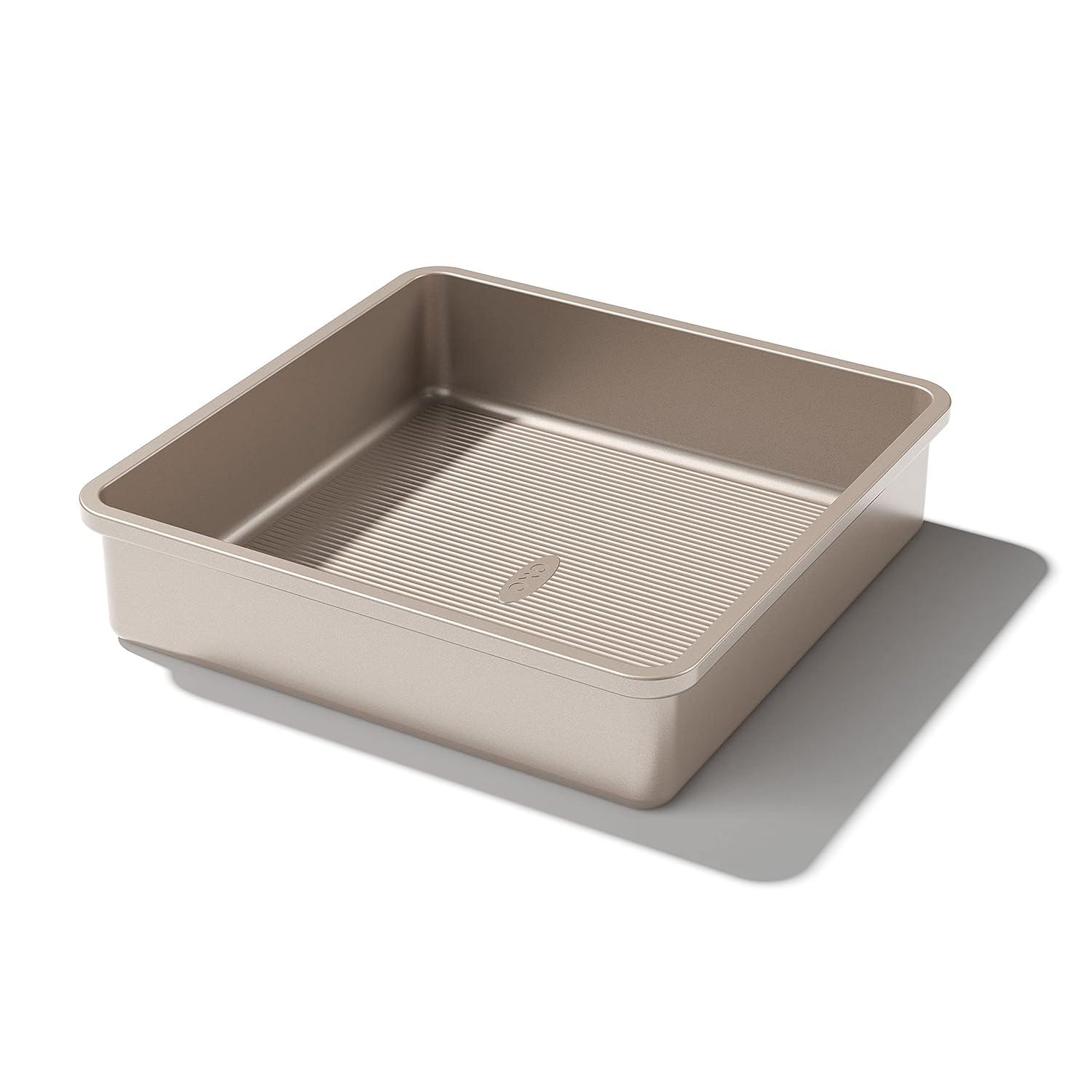9-Inch Square Non-Stick Stainless Steel Cake Pan
