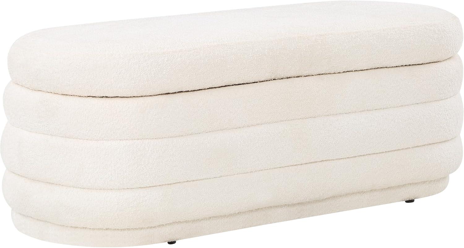 Clifford Snow Sherpa Channel Tufted Storage Bench