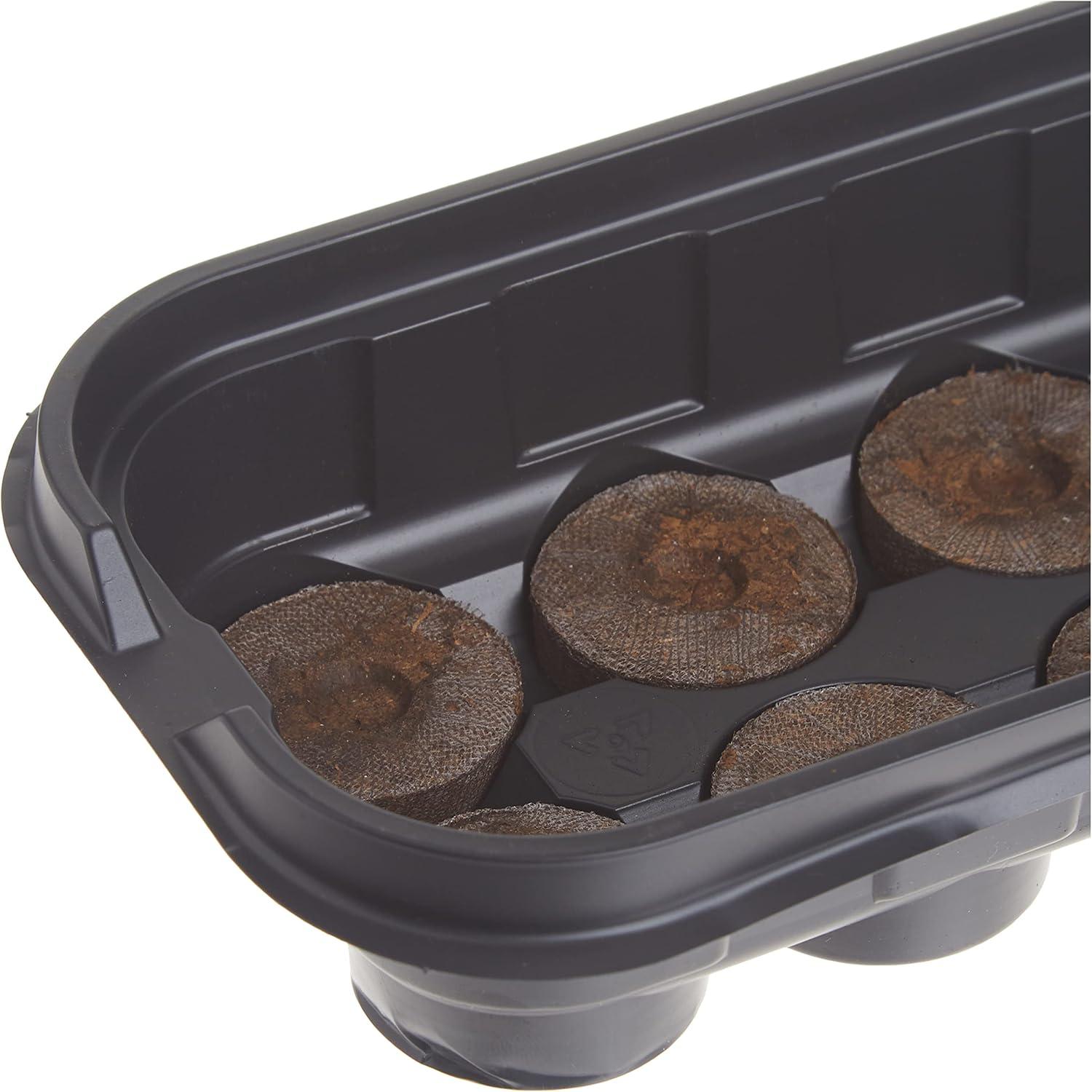 Jiffy 12 Cell Windowsill Greenhouse Seed Starting Kit with 36mm Peat Pellets