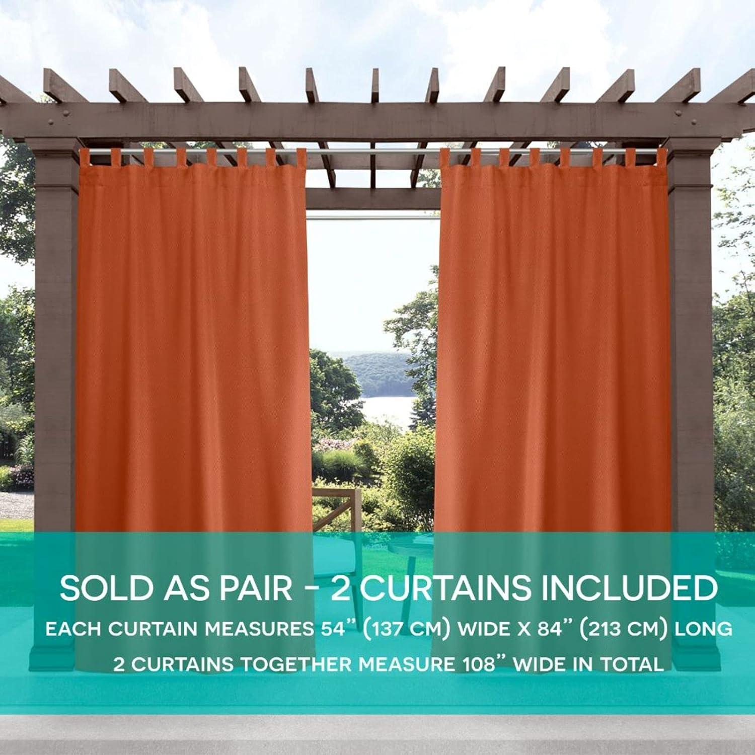 Polyester Semi Sheer Curtain Pair (Set of 2)