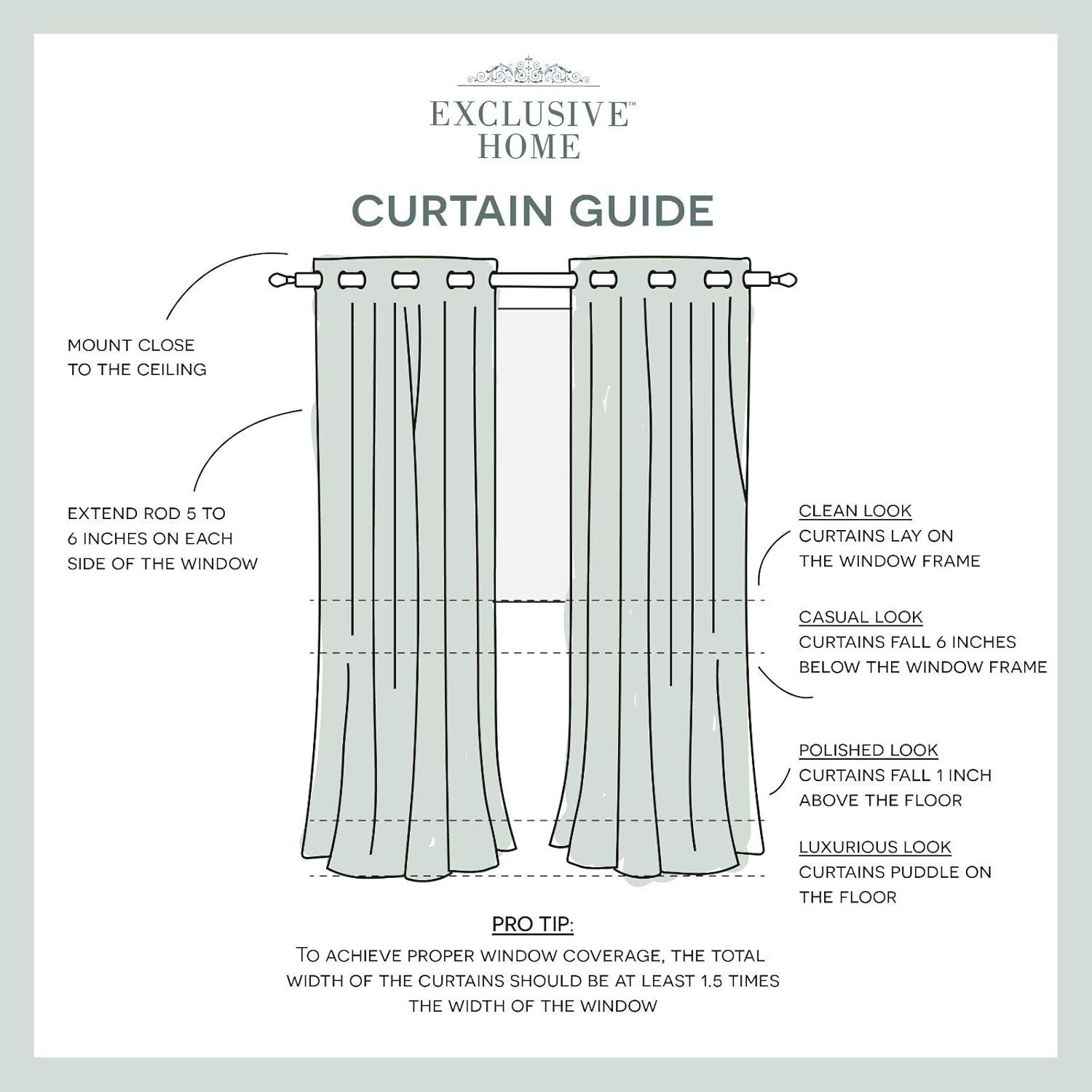 Set of 2 96"x54" Velvet Heavyweight Grommet Top Window Curtain Panel Burgundy Red: Light Filtering, Polyester