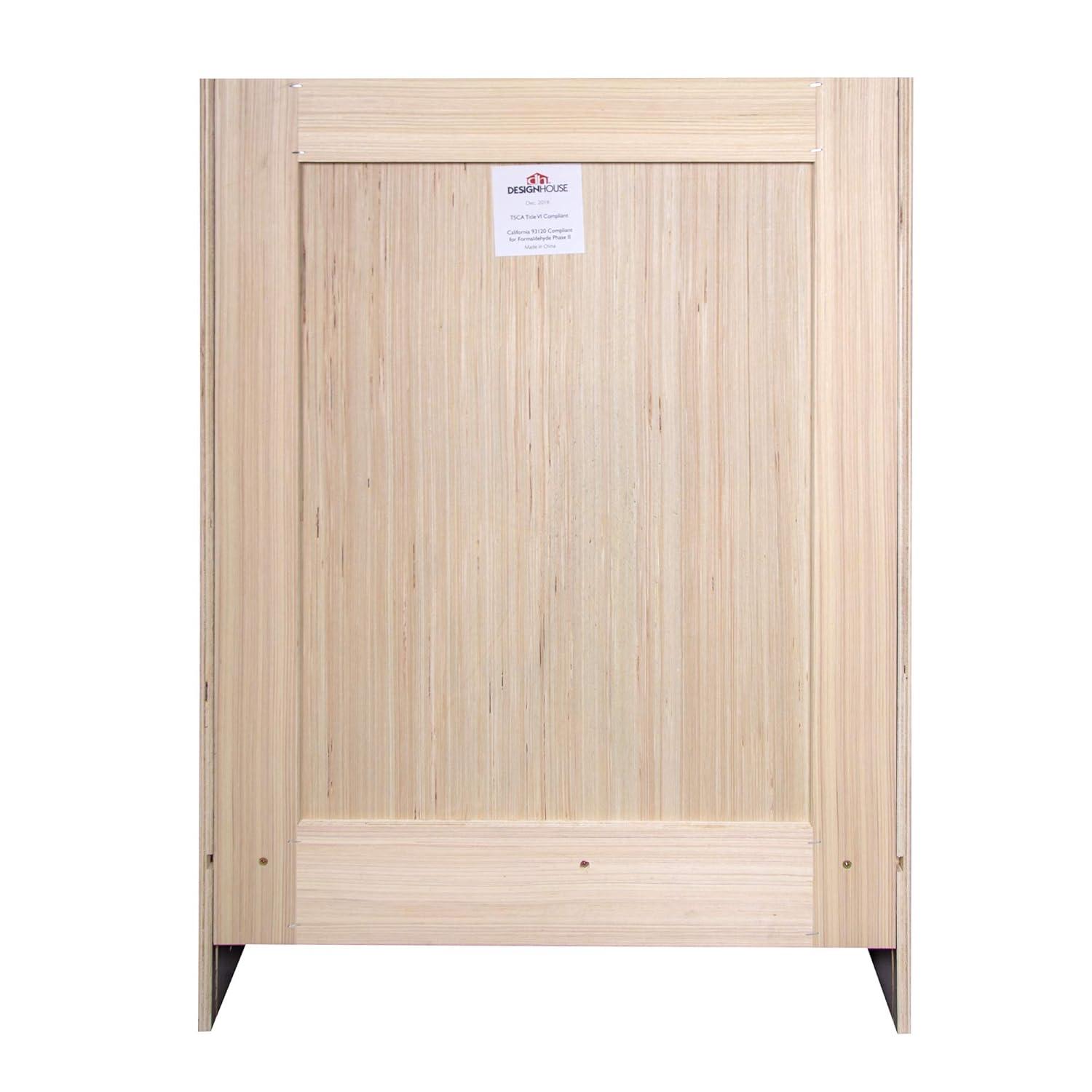 Design House Brookings 24 Inch Bathroom Vanity, Ready to Assemble, Solid Wood, Sherwin Williams – Design House, 587063