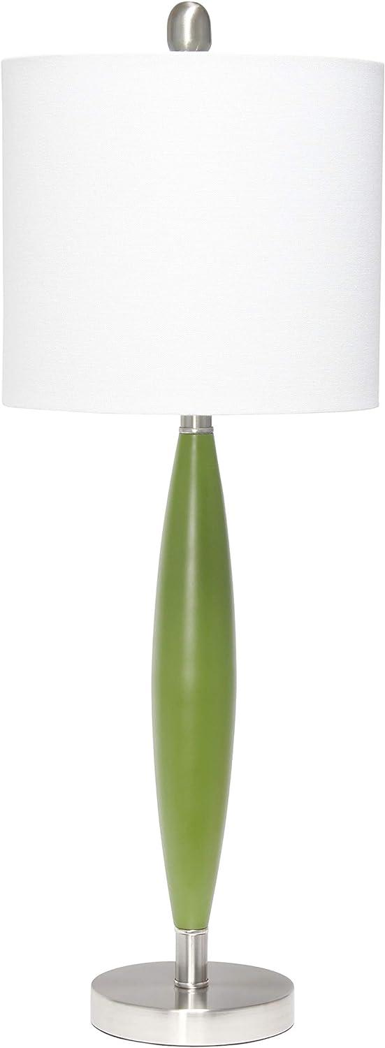 Green and White Adjustable Metal Stick Table Lamp