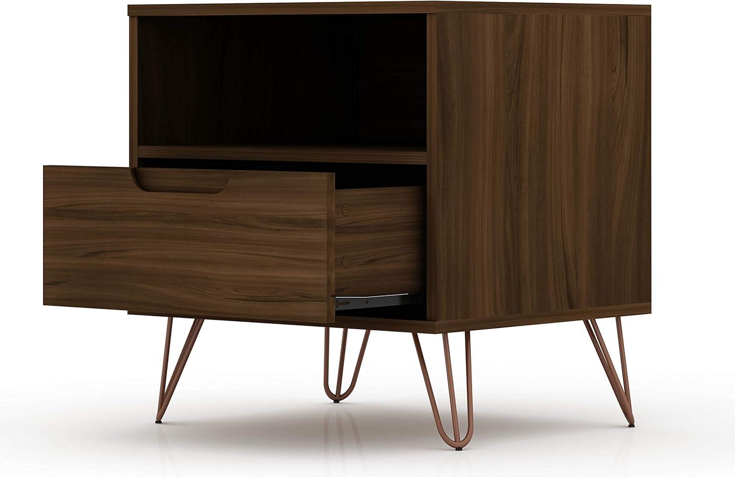 1.0 Rockefeller Nightstand - Manhattan Comfort