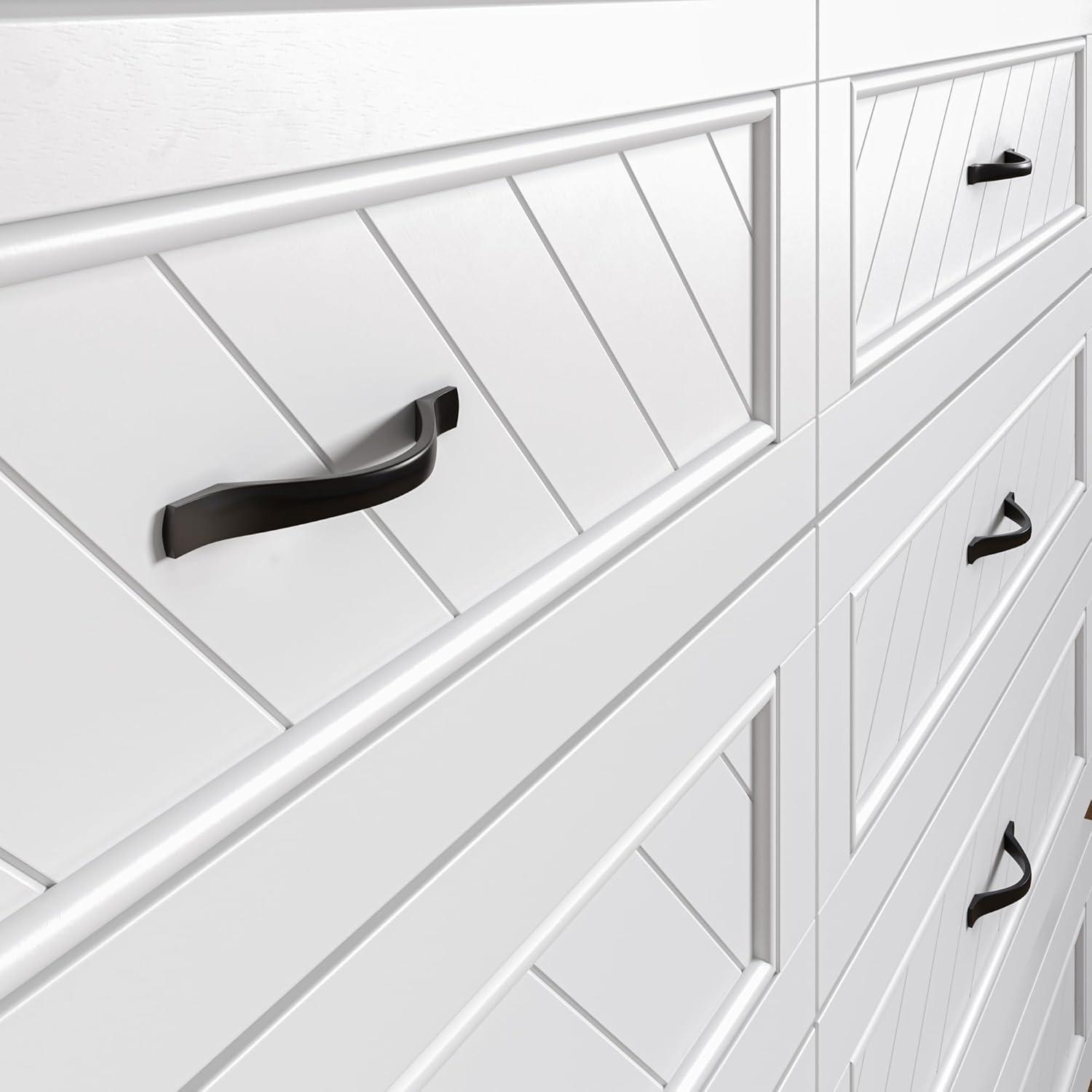 AFI Alpine Queen Wood Murphy Bed Chest with Mattress and Built-in Charger, White