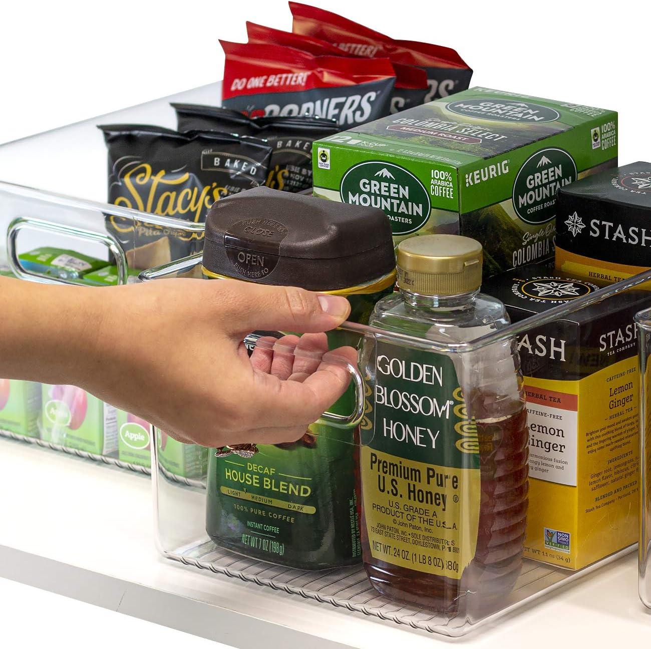 Sorbus Clear Fridge Organizer Bins