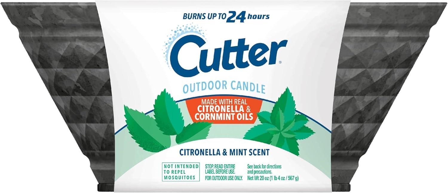 Cutter 7301690 20 oz Citro Guard Citronella Candle for Mosquitoes & Other Flying Insects
