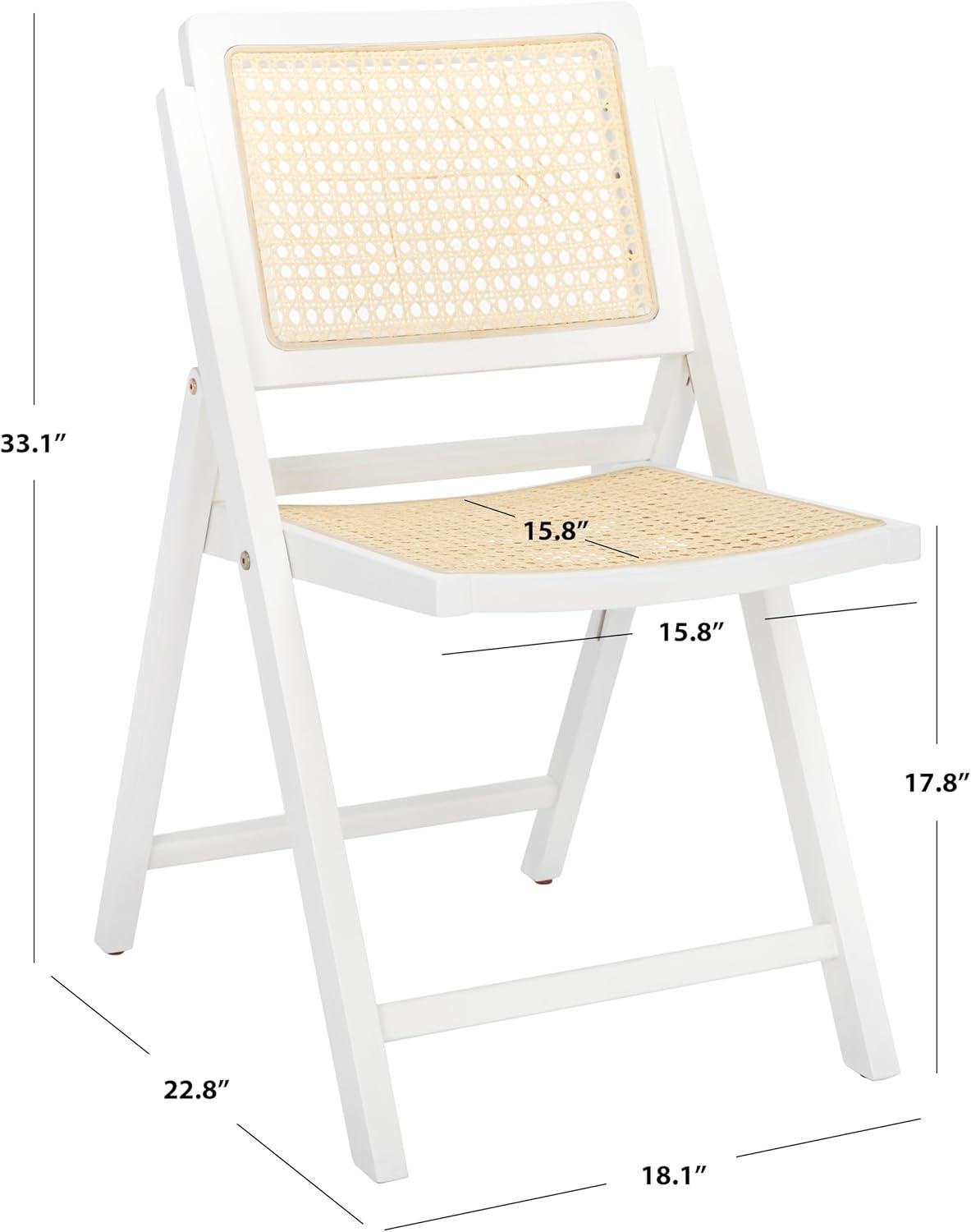 Dan Rattan Folding Dining Chair