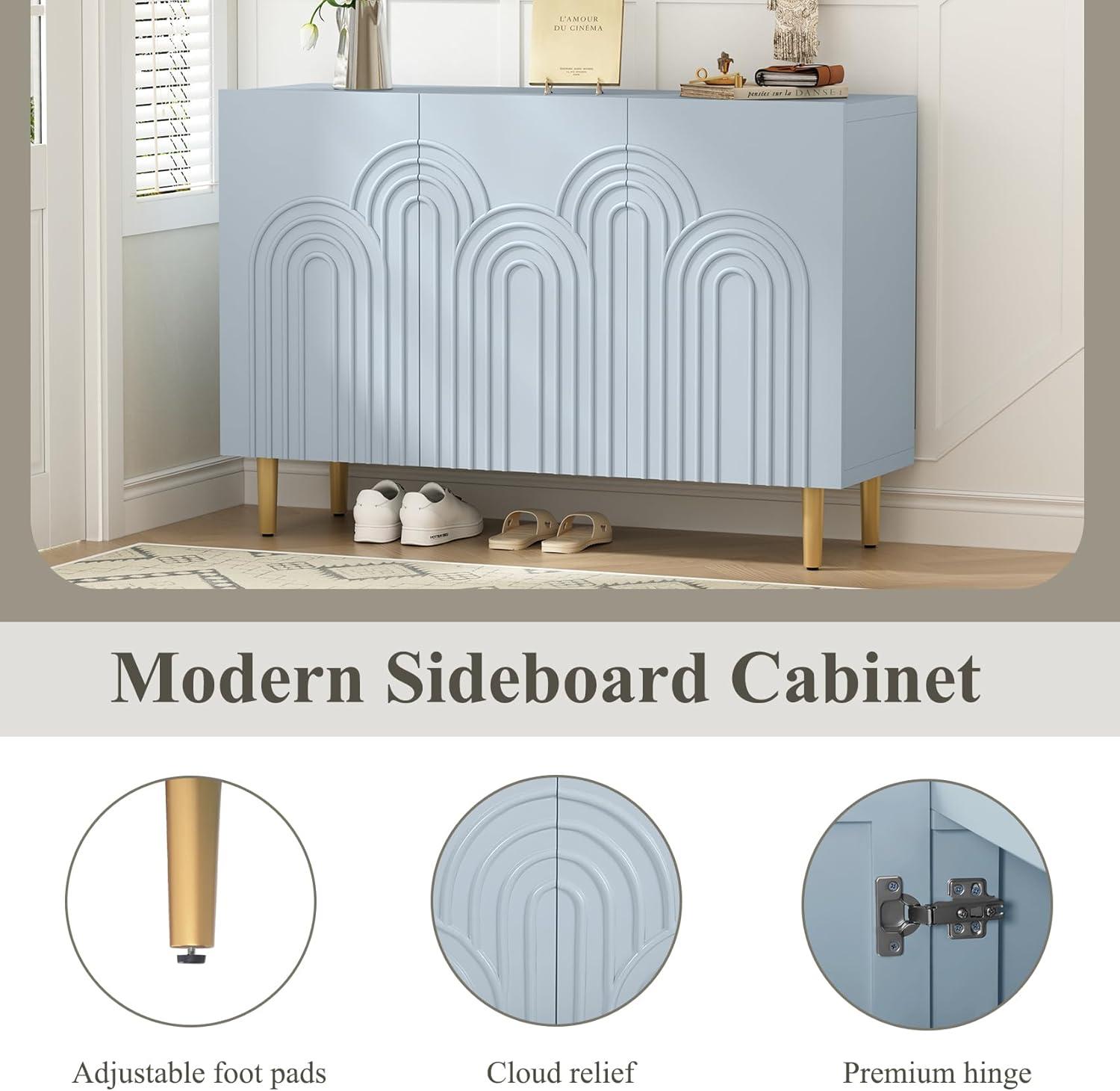 Sirgio 47.2'' Sideboard Buffet Cabinet with 3 Doors for Kitchen, Hallway, Living Room