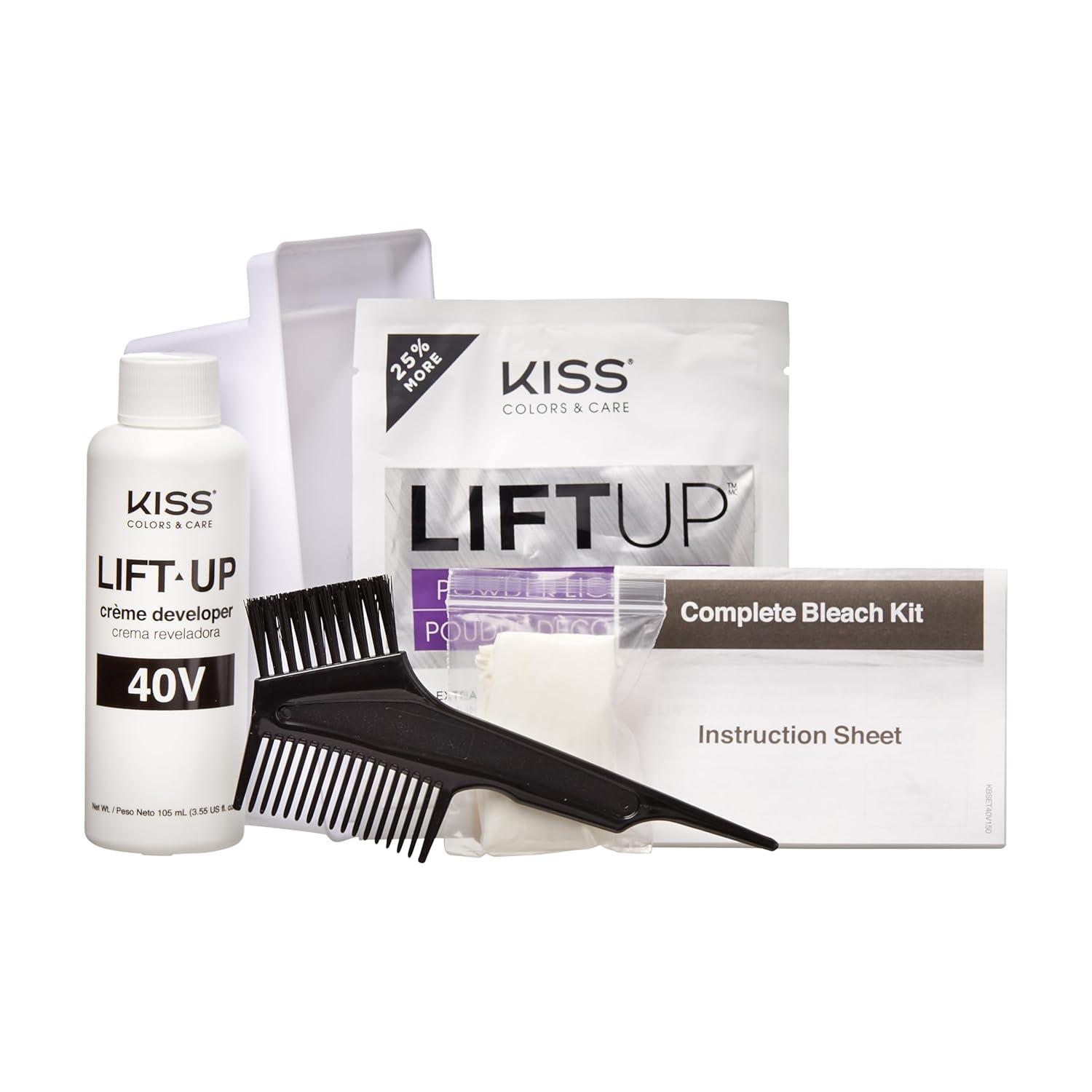 KISS Colors & Care Maximum Strength Lift-Up Complete Bleach Toner Kit – Ice