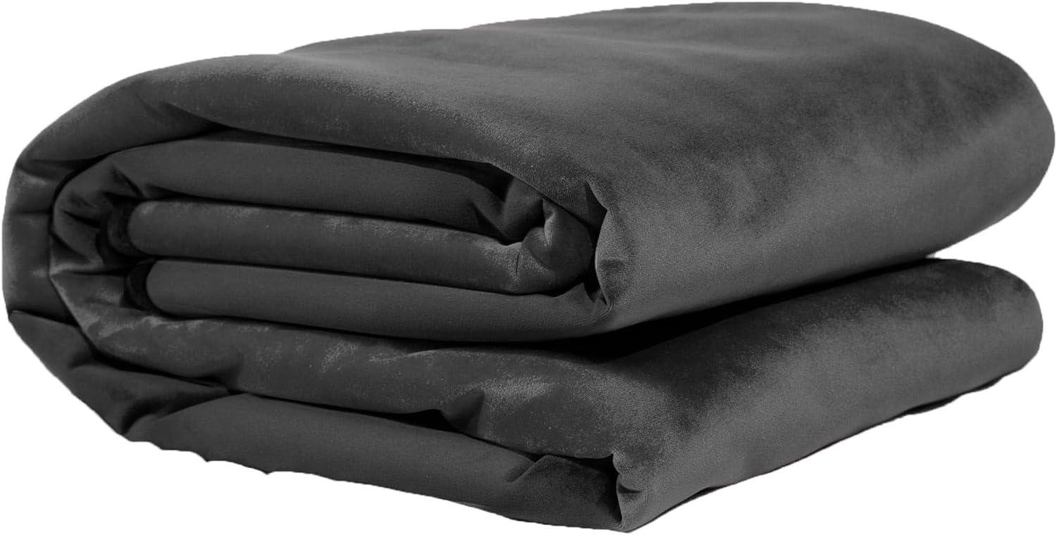 Avana  Waterproof Throw Blanket - Microvelvet Black Microvelvet Grey