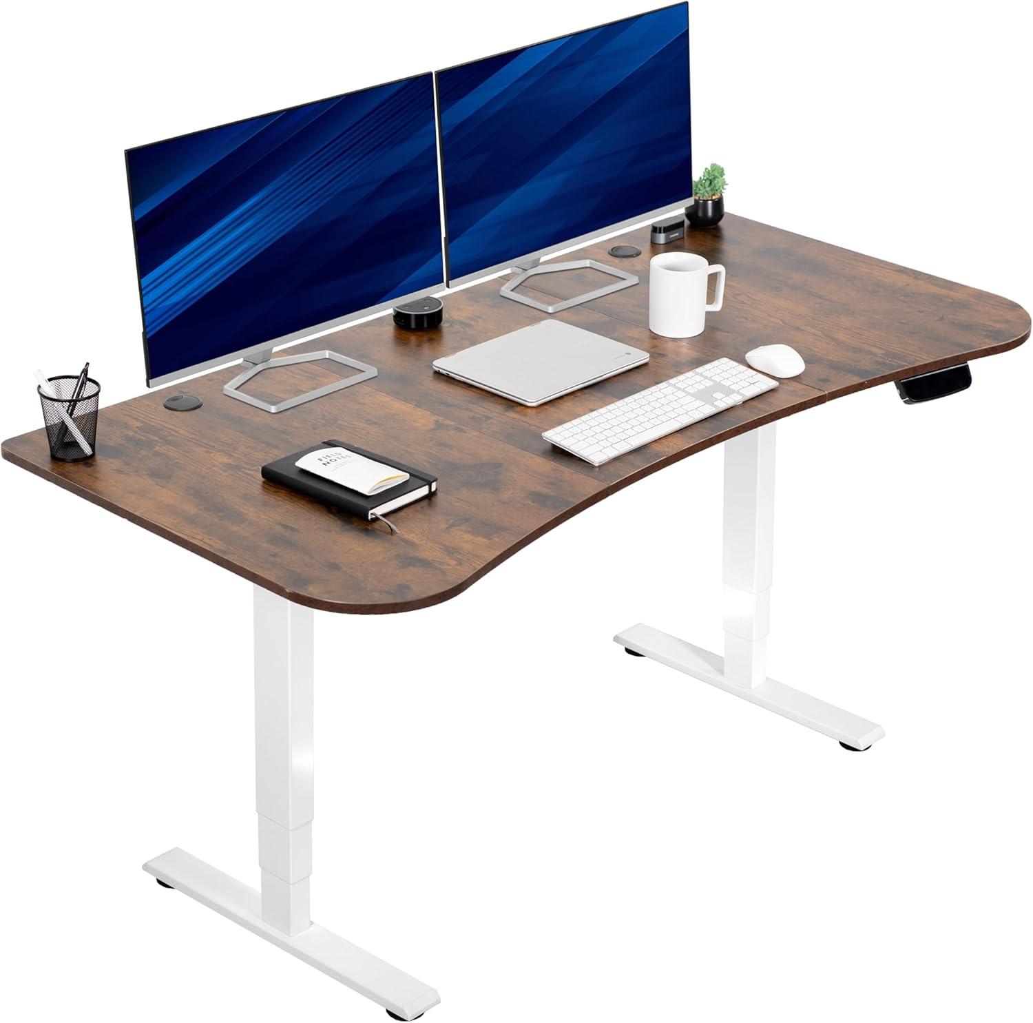 63" x 32" Electric Desk with Touch Screen Memory Controller, 2E1B Series