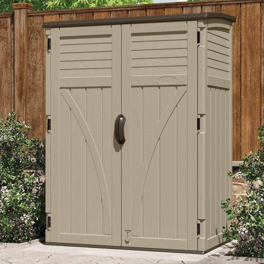 Suncast Suncast 53 in. W x 32.5 in. D Resin Vertical Tool Shed