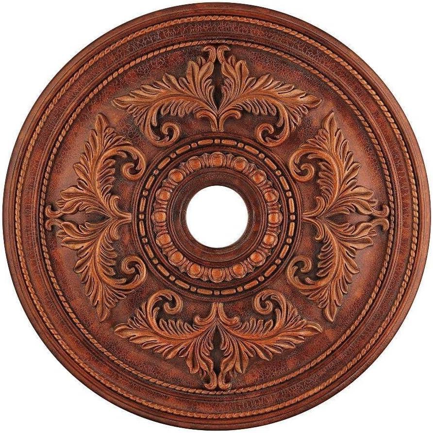 Livex Lighting Ceiling Medallion in Crackled Greek Bronze