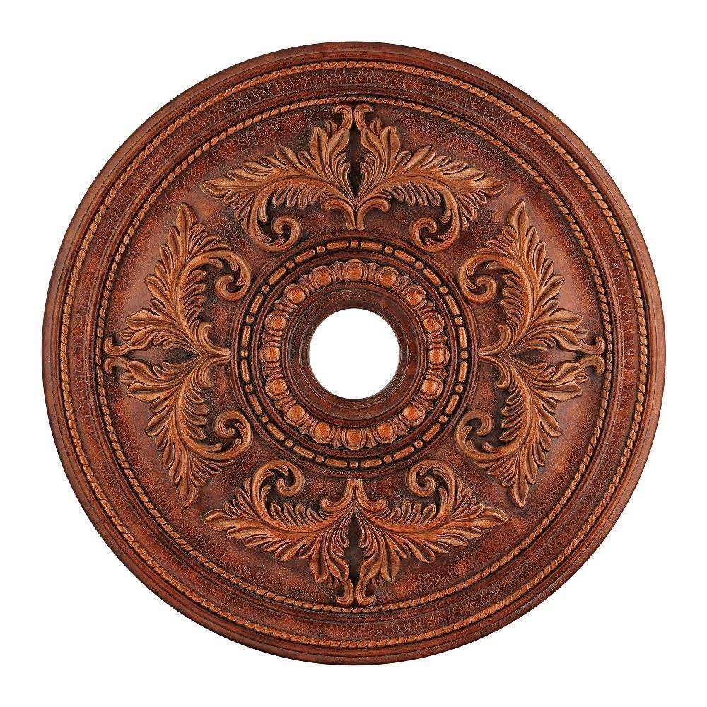 Livex Lighting Ceiling Medallion in Crackled Greek Bronze