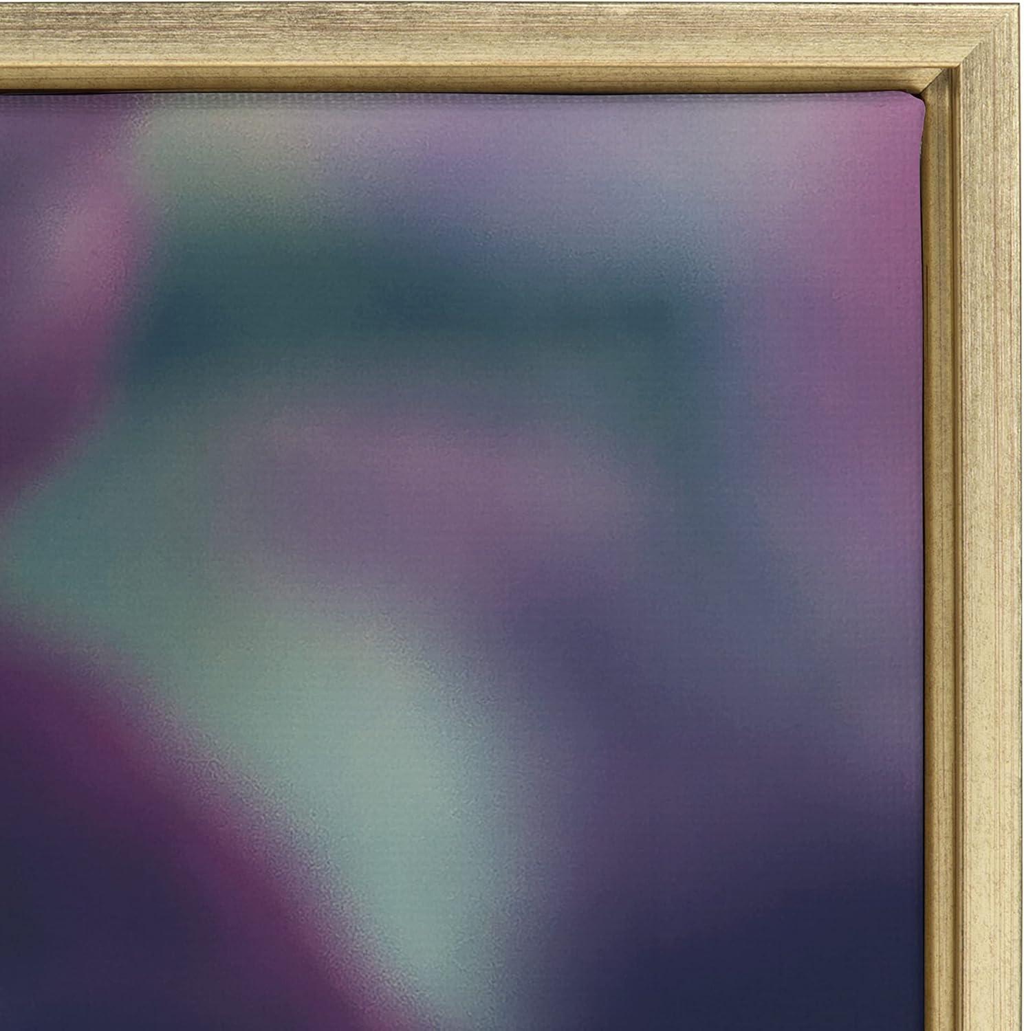 Gold Framed Floral Canvas Print, 23x33