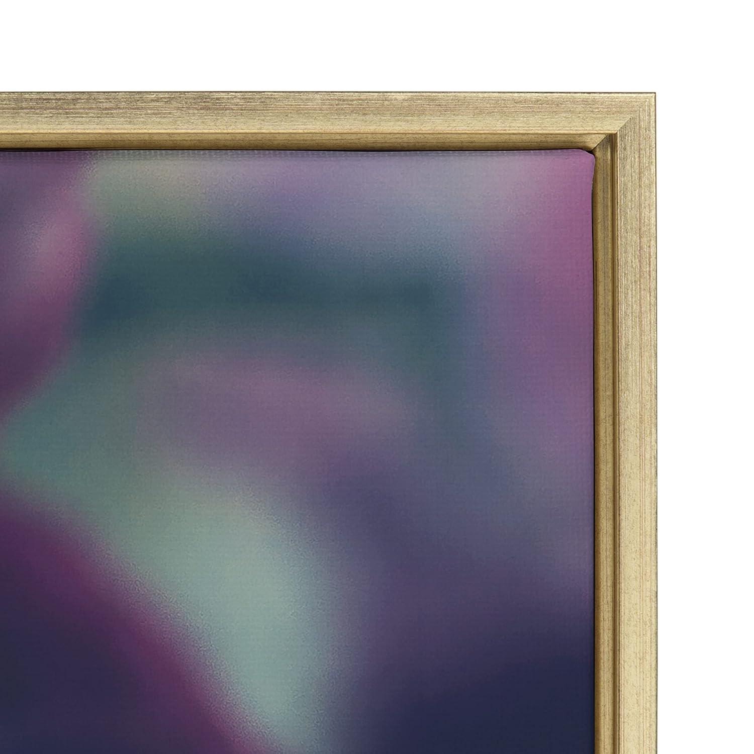 Gold Framed Floral Canvas Print, 23x33