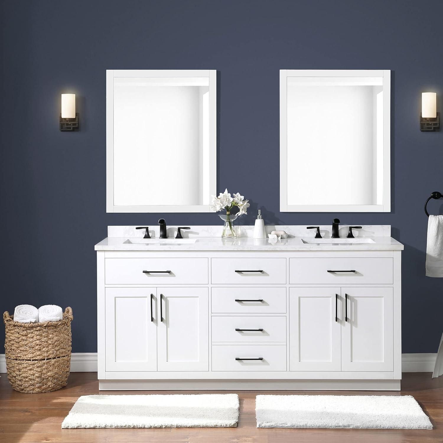 OVE Decors Athea 72 in. W Bath Vanity with Premium Countertop and Power Bar