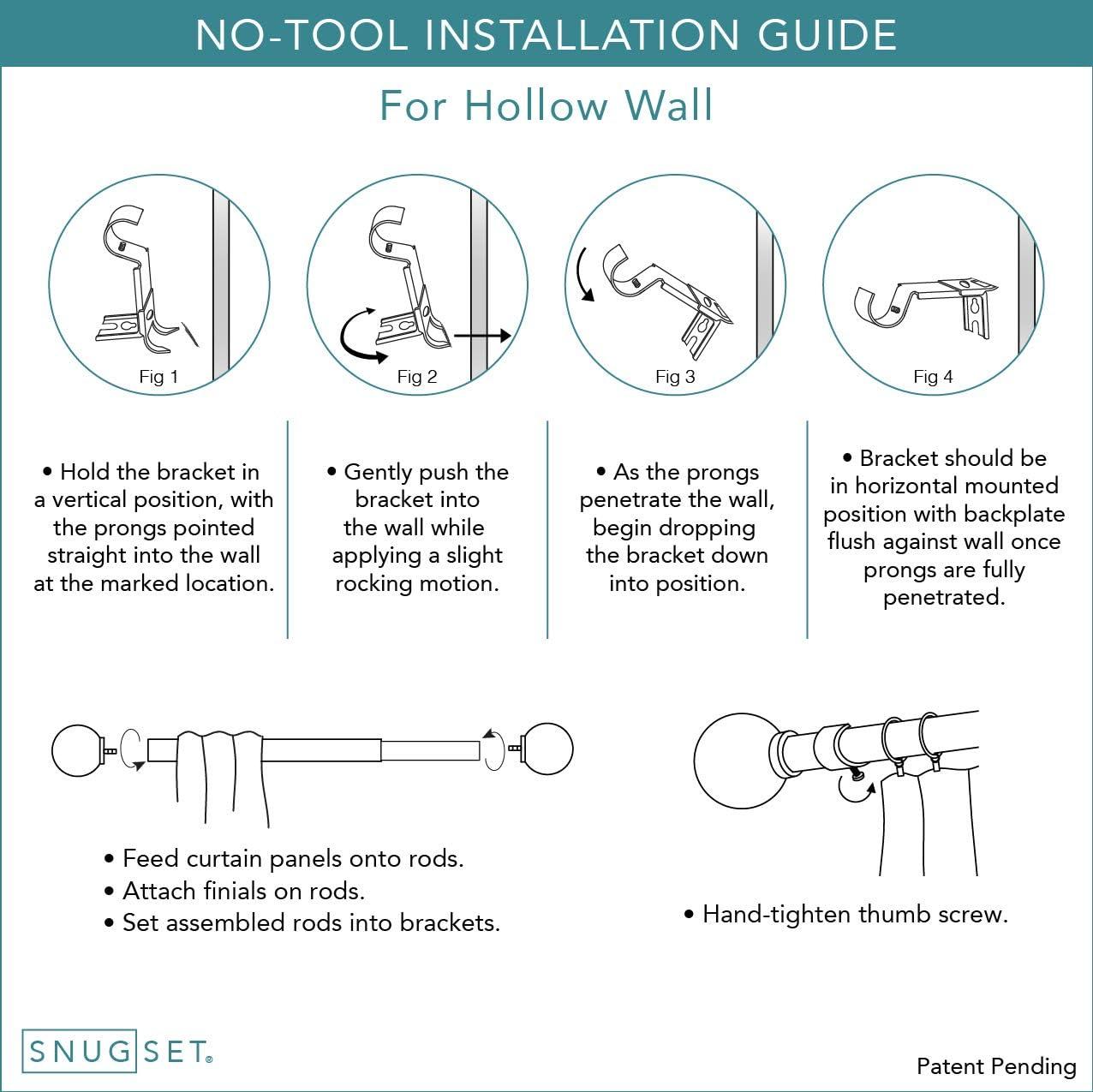 Adjustable 1" Single Curtain Rod