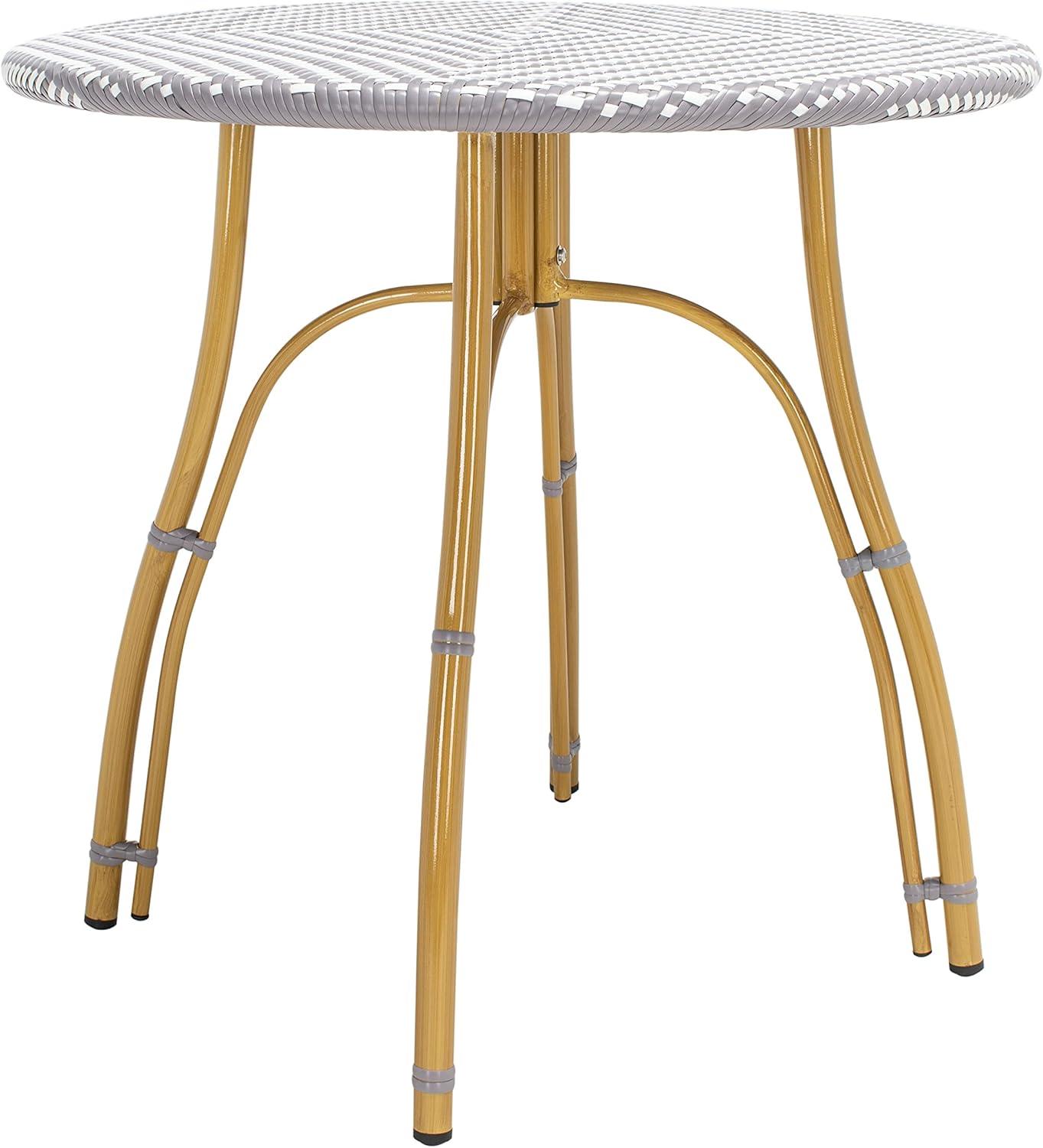 Kylie Rattan Bistro Table  - Safavieh