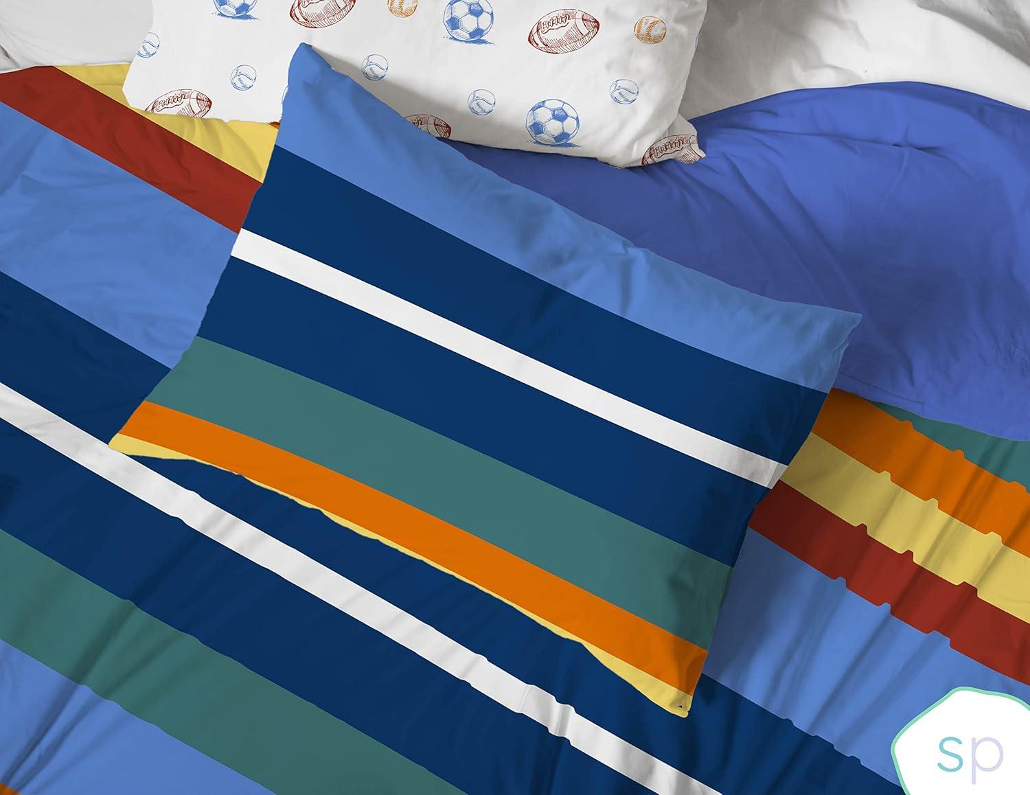 Saturday Park Saturday Park Vintage Stripe 100% Organic Cotton Duvet Cover & Sham Set