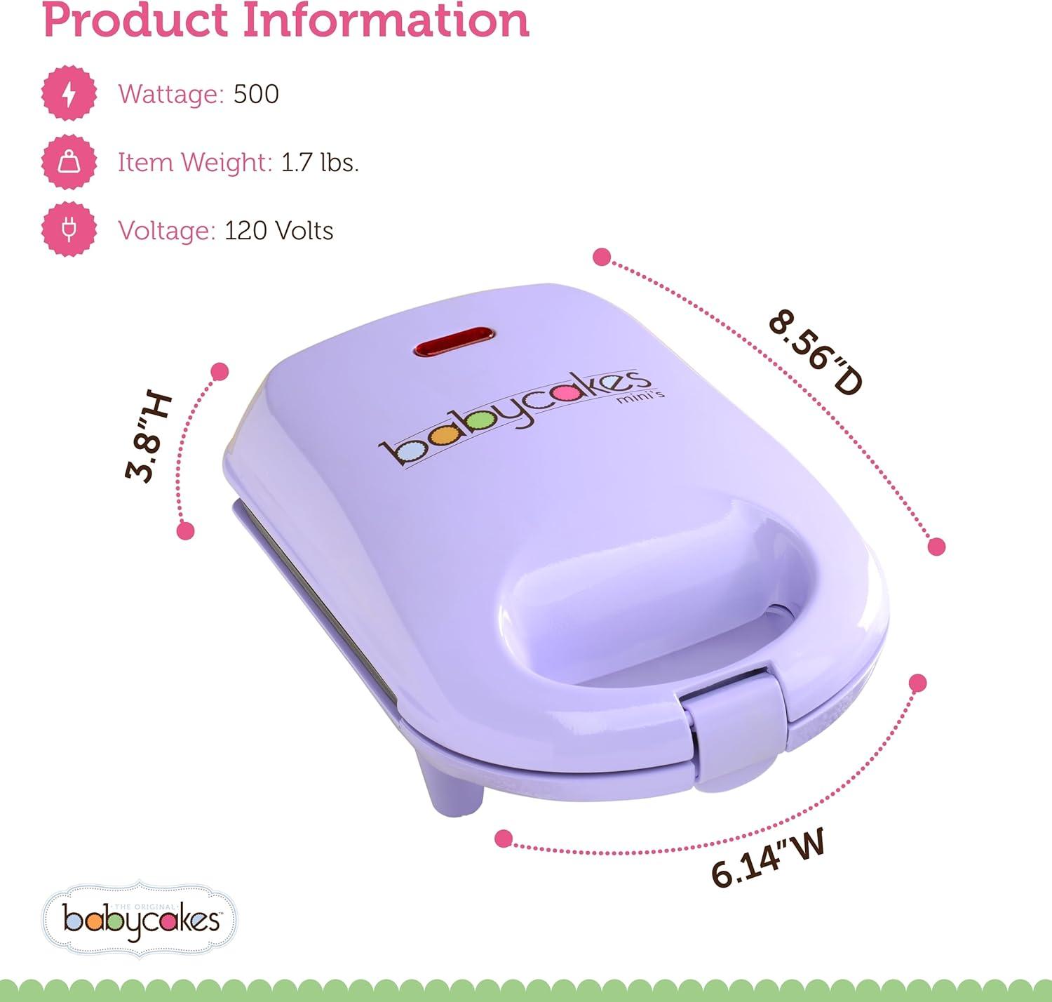 Babycakes Mini Cake Pop Maker, 9, Purple