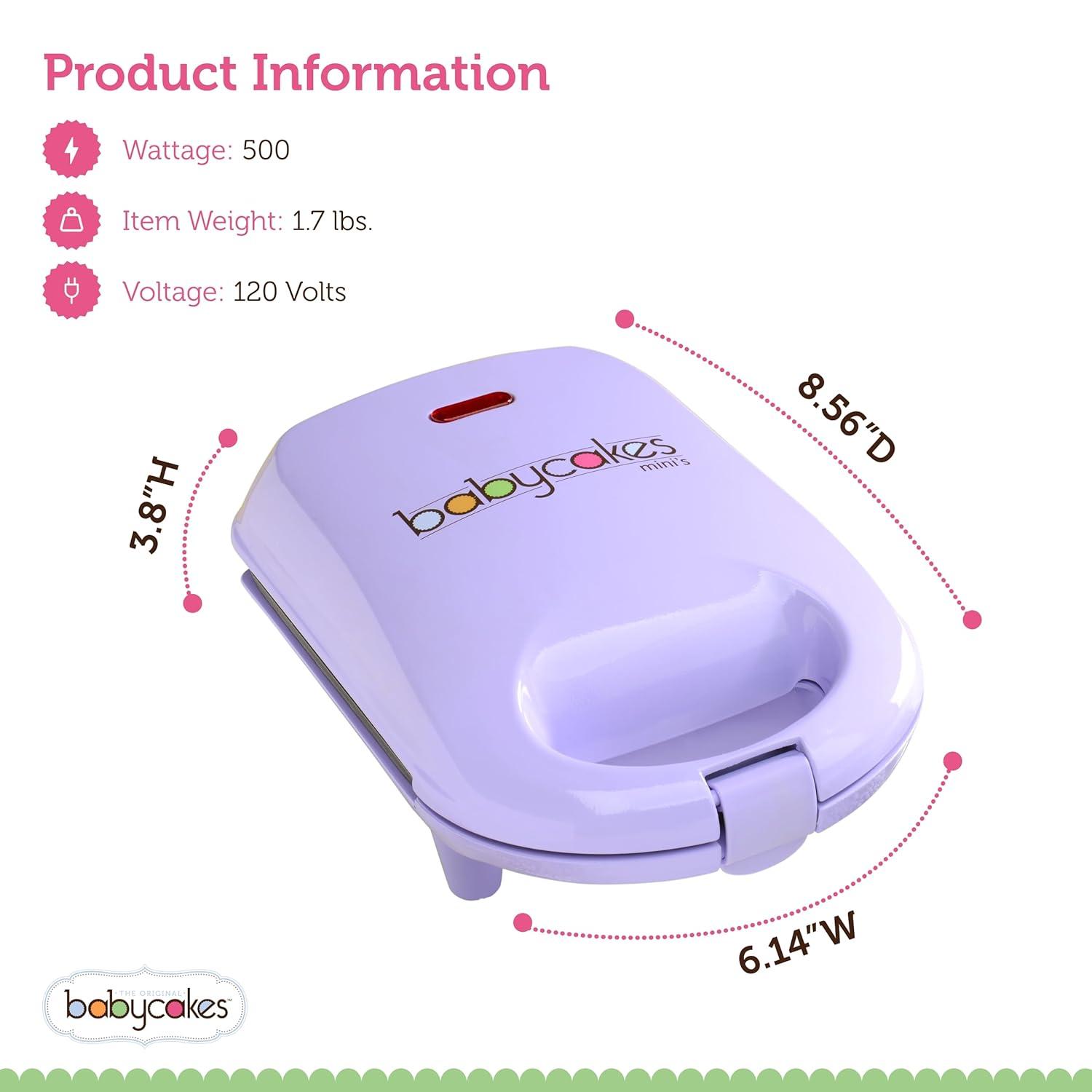 Babycakes Mini Cake Pop Maker, 9, Purple