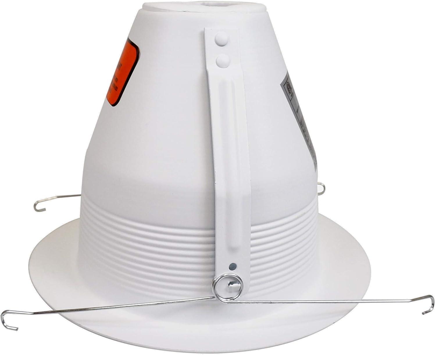 NICOR Lighting 6-Inch Airtight Cone Baffle Trim, White (17548A)