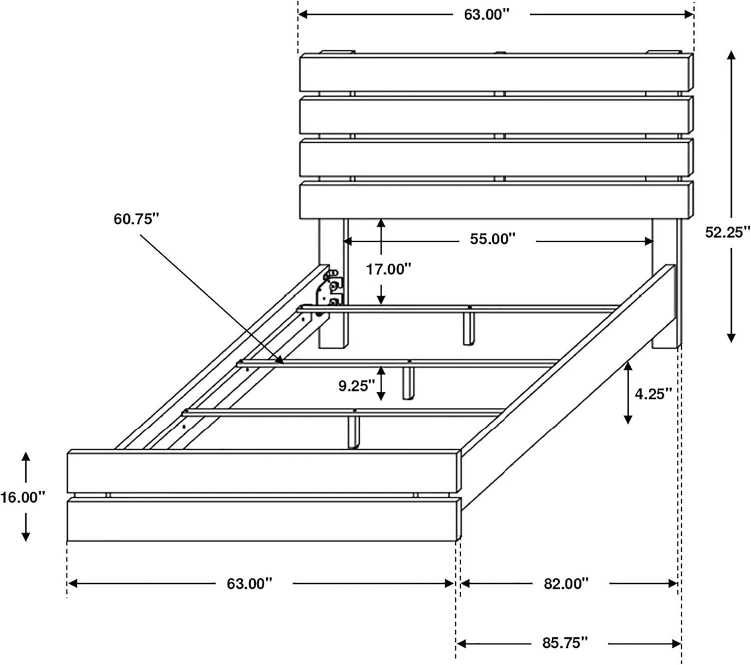 Brantford Queen Panel Bed Barrel Oak