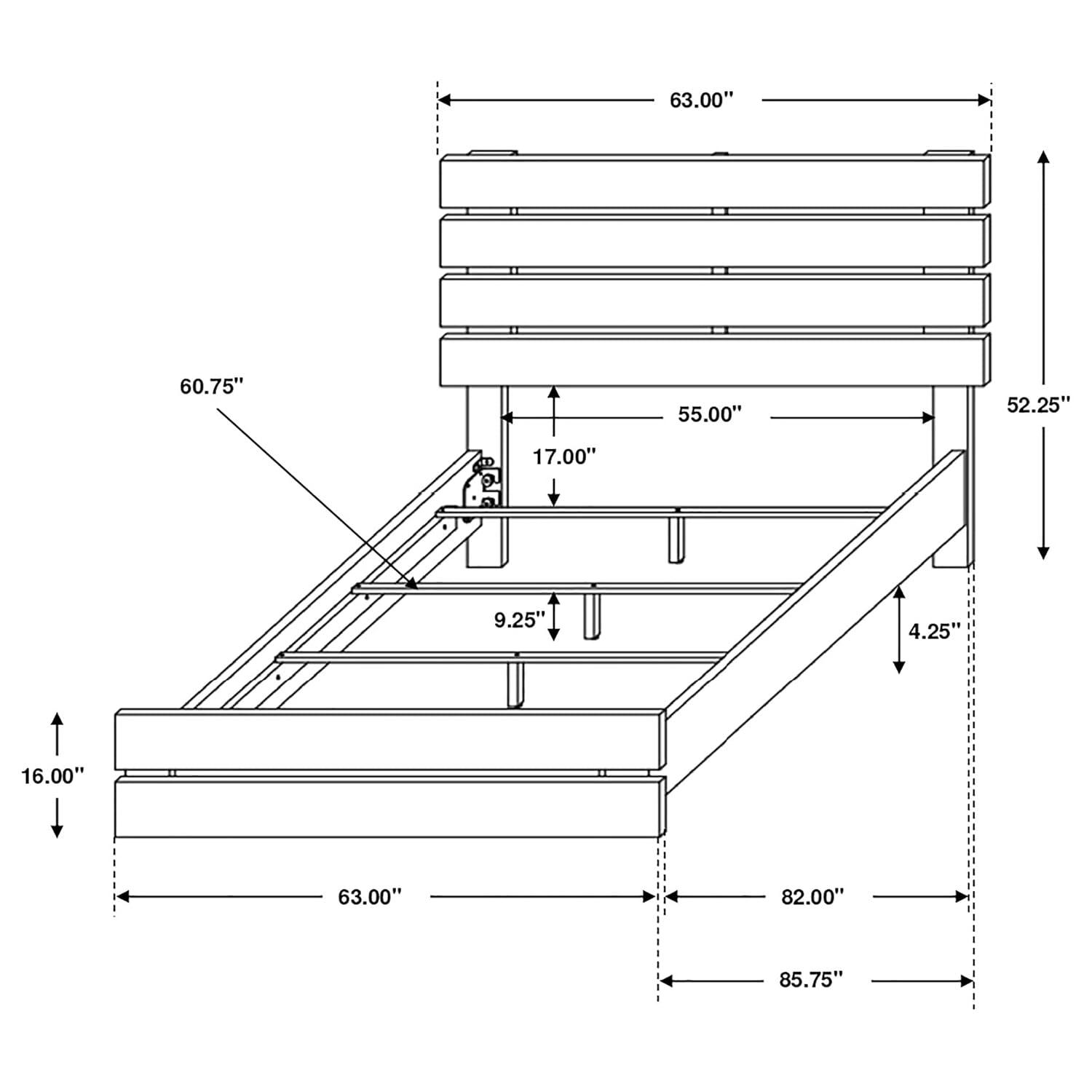Brantford Queen Panel Bed Barrel Oak